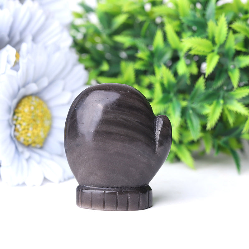 2.2" Crystal Gloves Figurines Carvings for Healing Decor