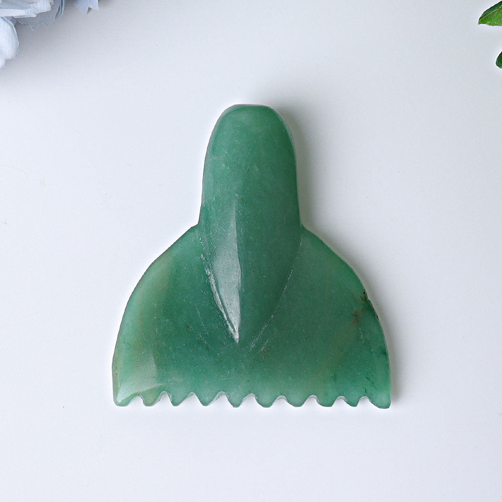 2.2-inch Crystal Fish Tail Carvings