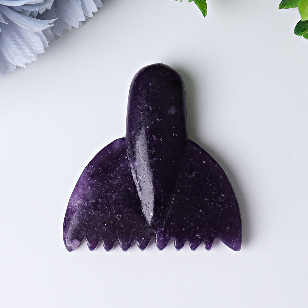 2.2-inch Crystal Fish Tail Carvings