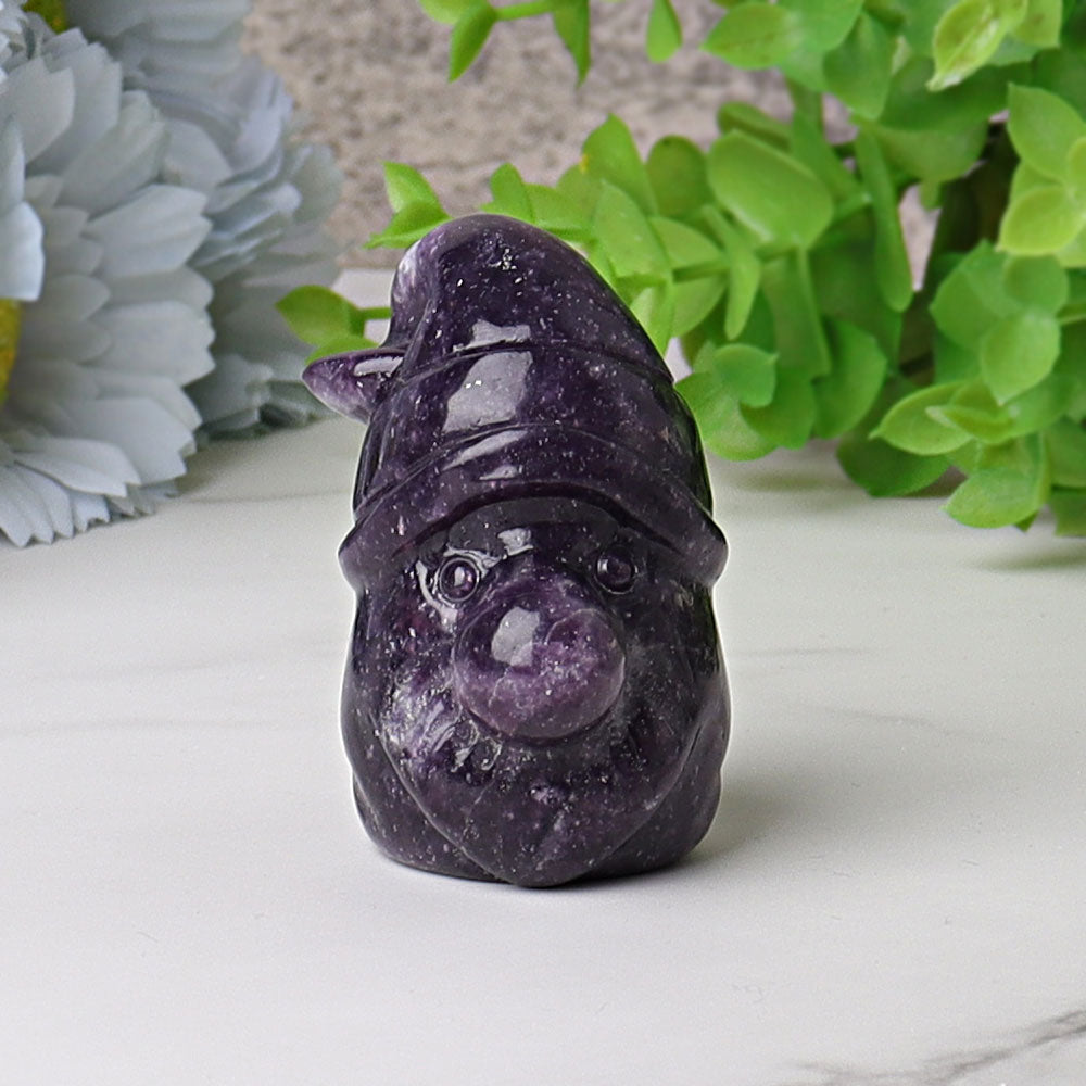 2.2 Inch Crystal Gnome Figurines in Aventurine & Quartz