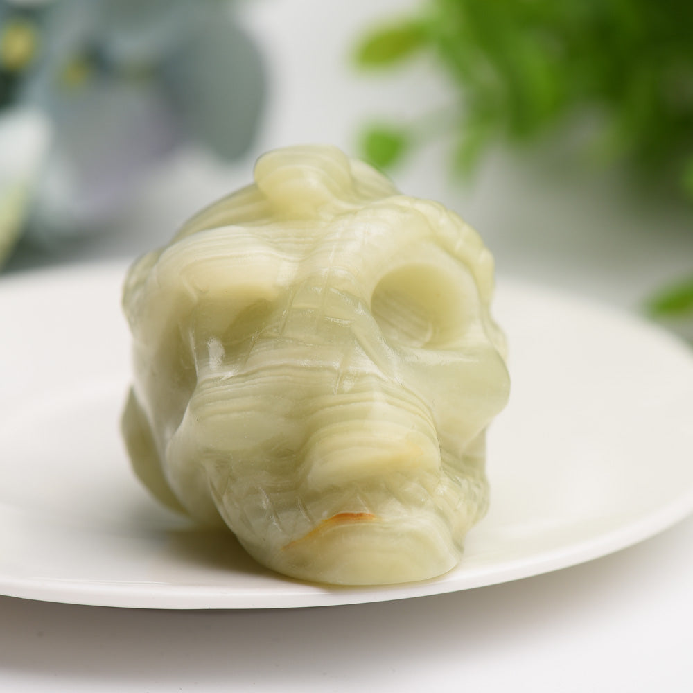 2.2-Inch Mixed Crystal Skull Carvings for Spiritual Healing