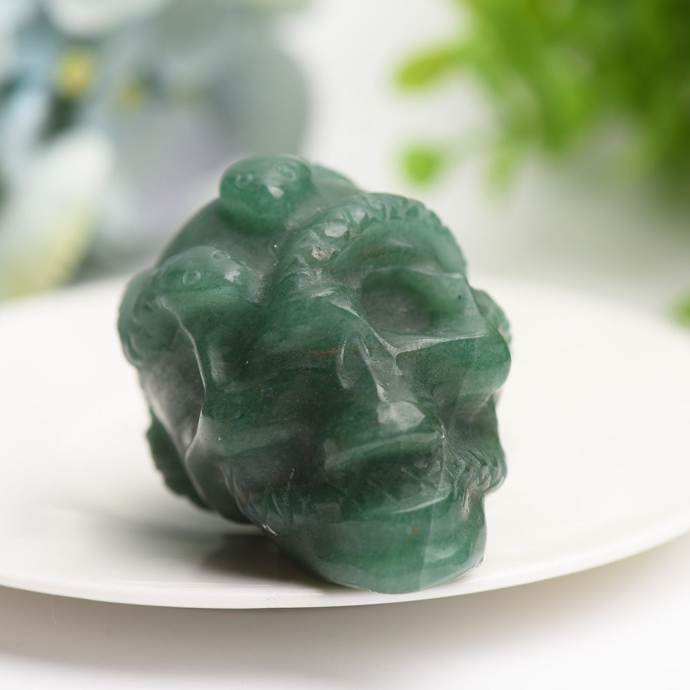 2.2-Inch Mixed Crystal Skull Carvings for Spiritual Healing