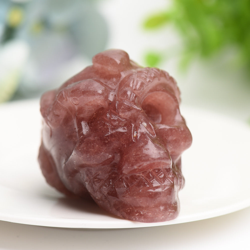 2.2-Inch Mixed Crystal Skull Carvings for Spiritual Healing
