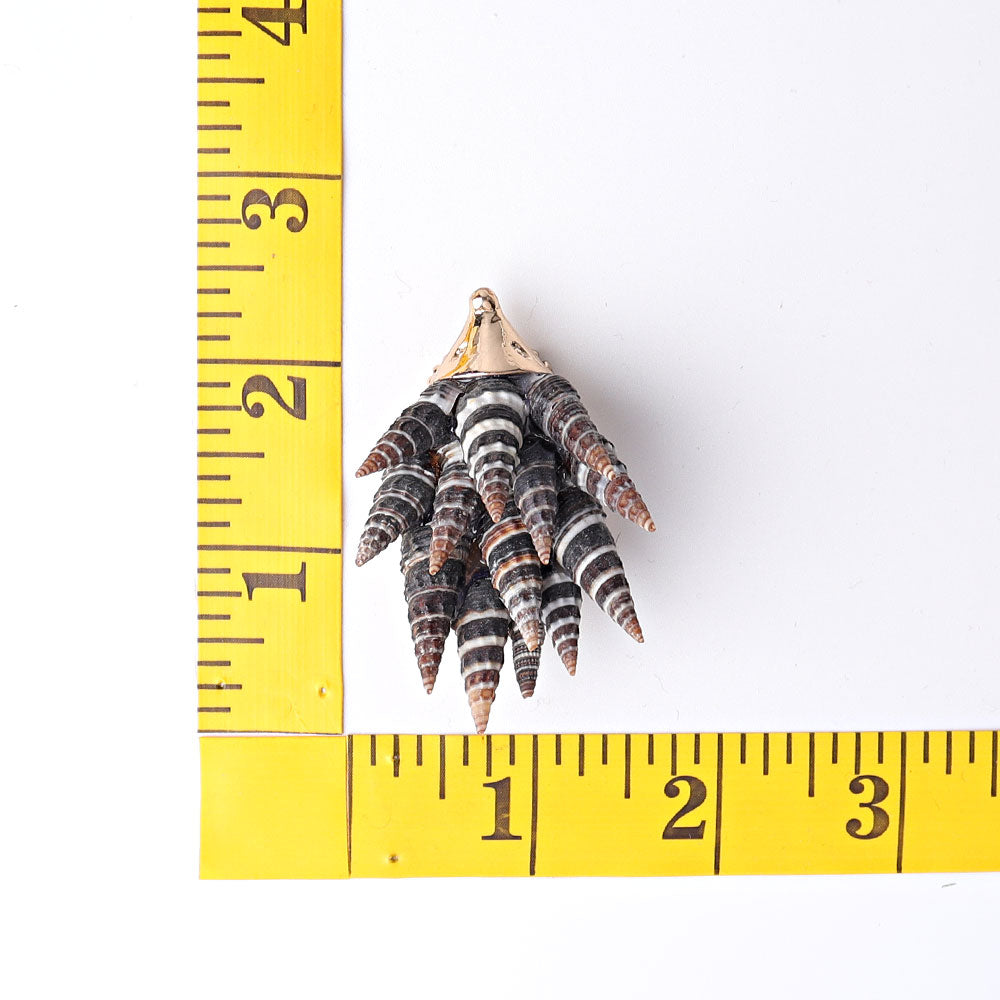 2.2-inch Shell Hedgehog Figurine Spiritual Animal Carving