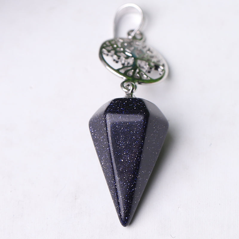 2.2" Multi-Stone Arrowhead Pendant for Spiritual Energy