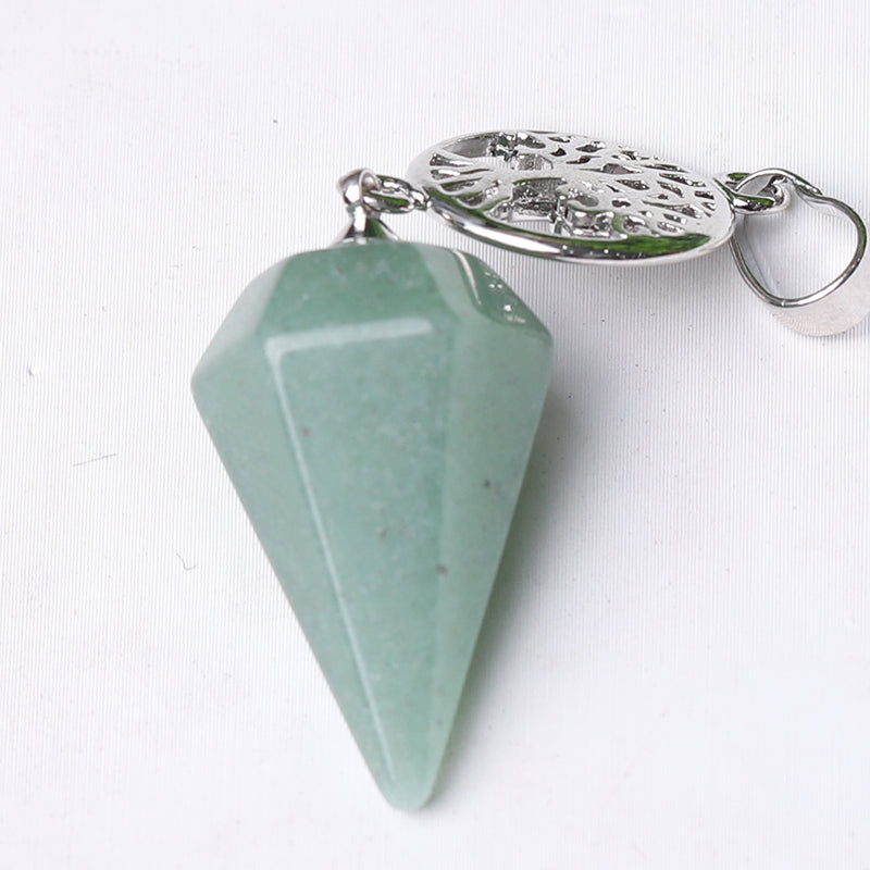 2.2" Multi-Stone Arrowhead Pendant for Spiritual Energy