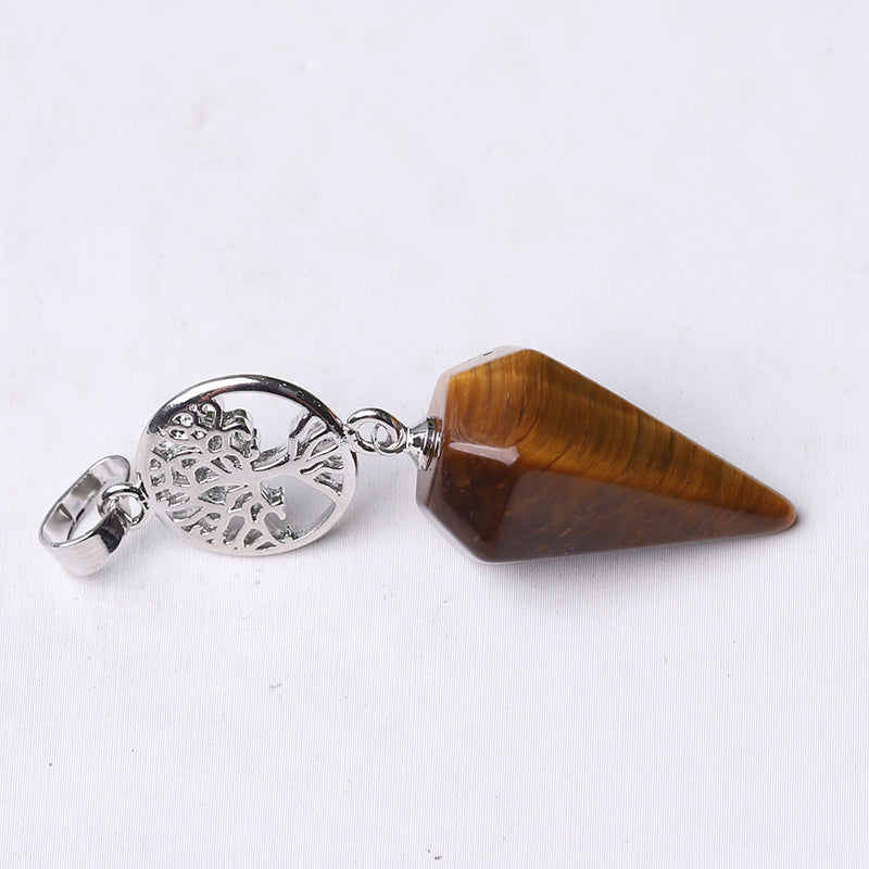 2.2" Multi-Stone Arrowhead Pendant for Spiritual Energy