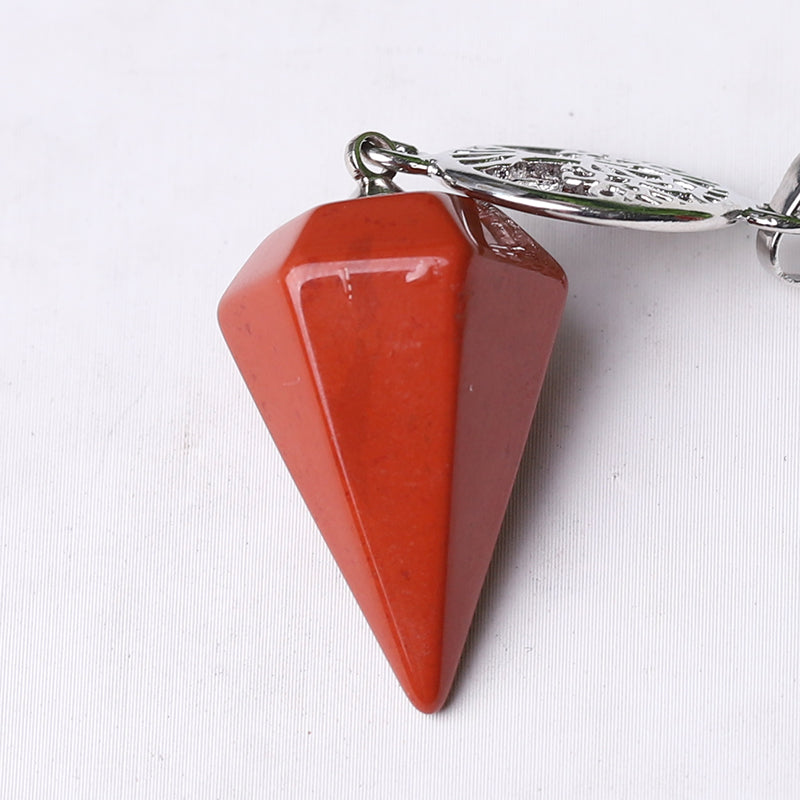 2.2" Multi-Stone Arrowhead Pendant for Spiritual Energy