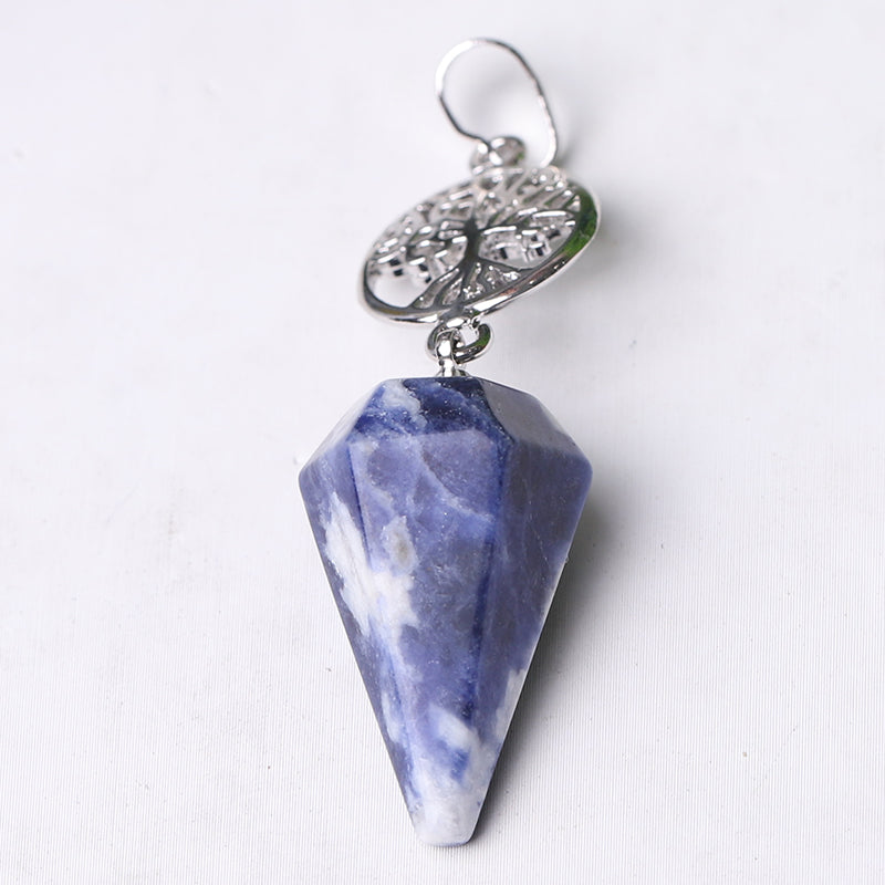 2.2" Multi-Stone Arrowhead Pendant for Spiritual Energy