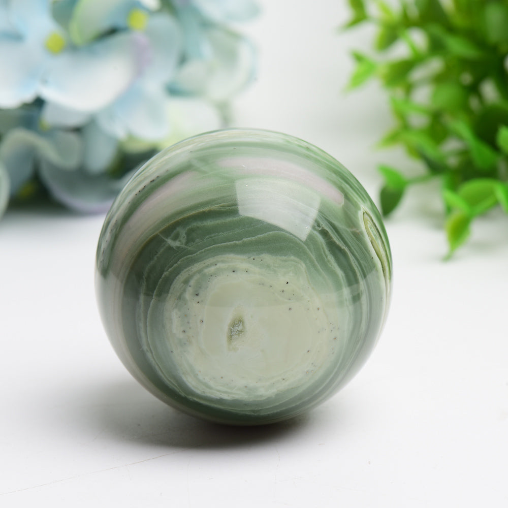 2.3-2.5 Inch Brazilian Jasper Healing Crystal Sphere