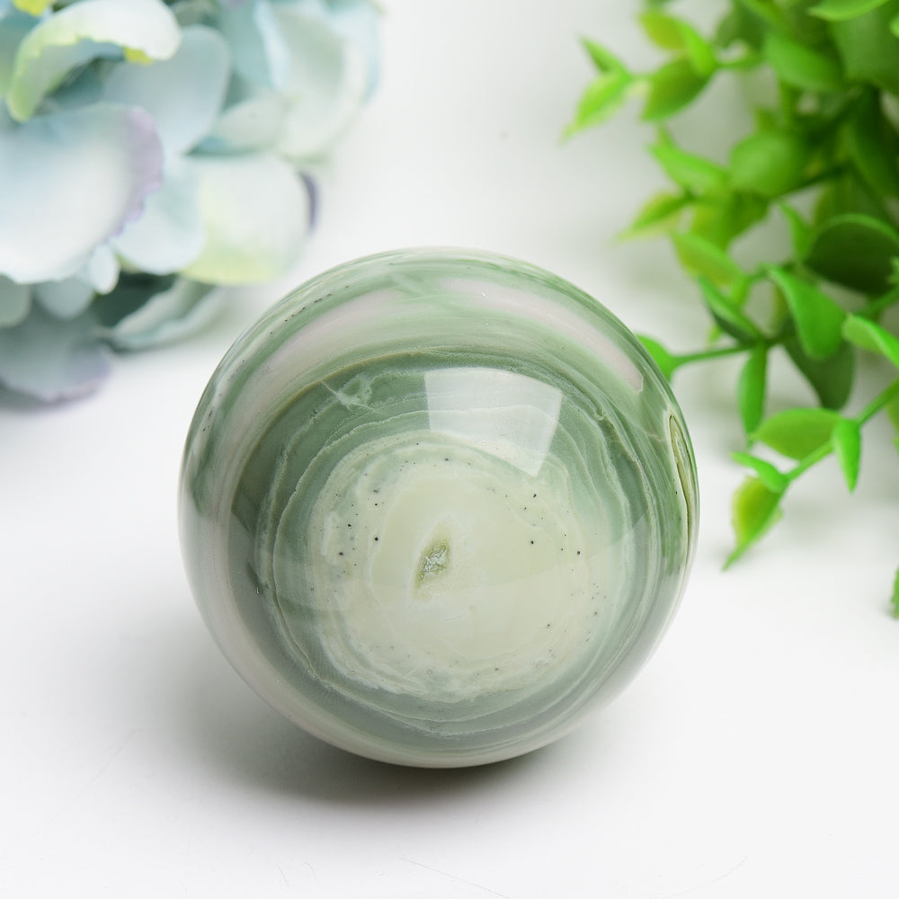 2.3-2.5 Inch Brazilian Jasper Healing Crystal Sphere