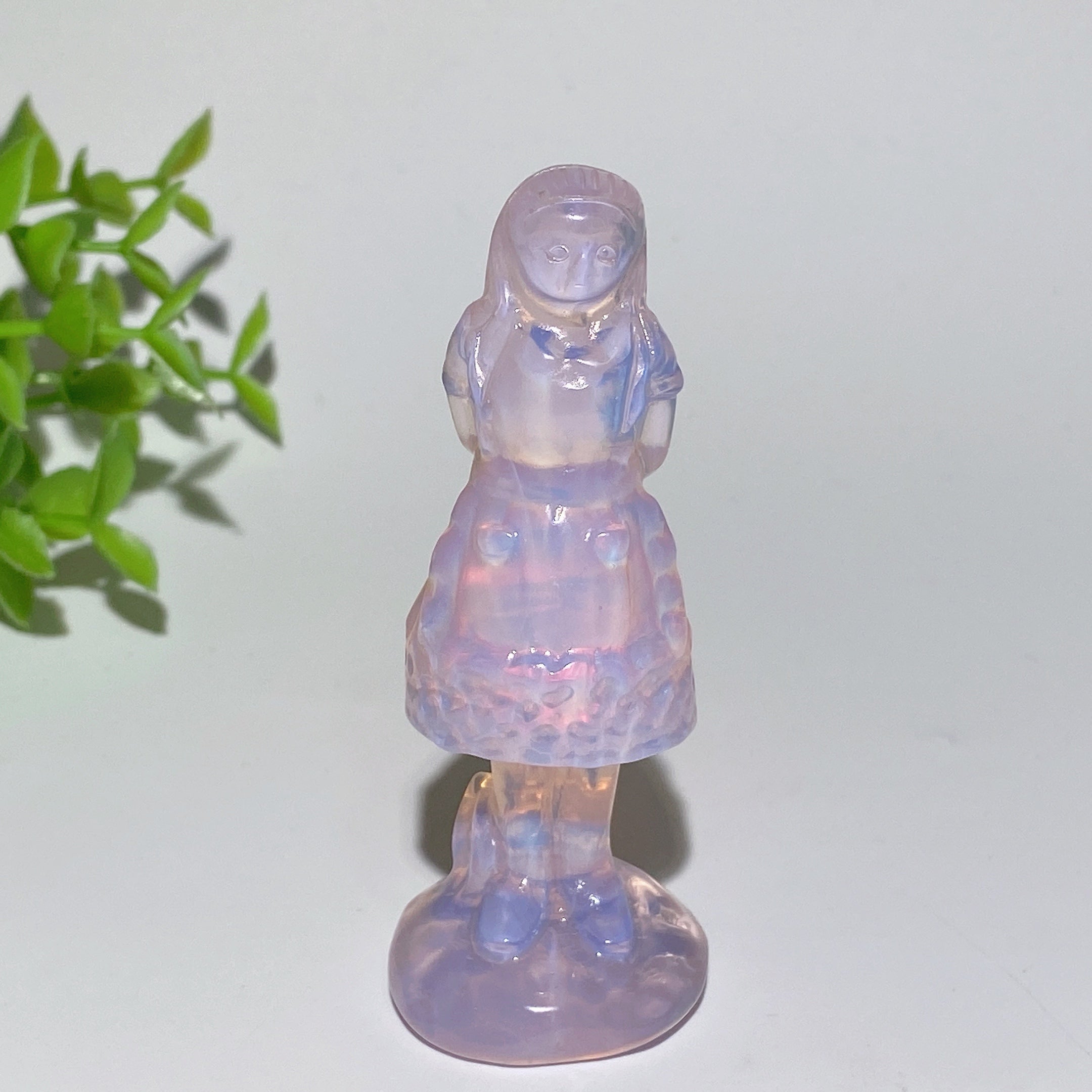 2.3-3.0in Pink Opalite Crystal Figurines Collection