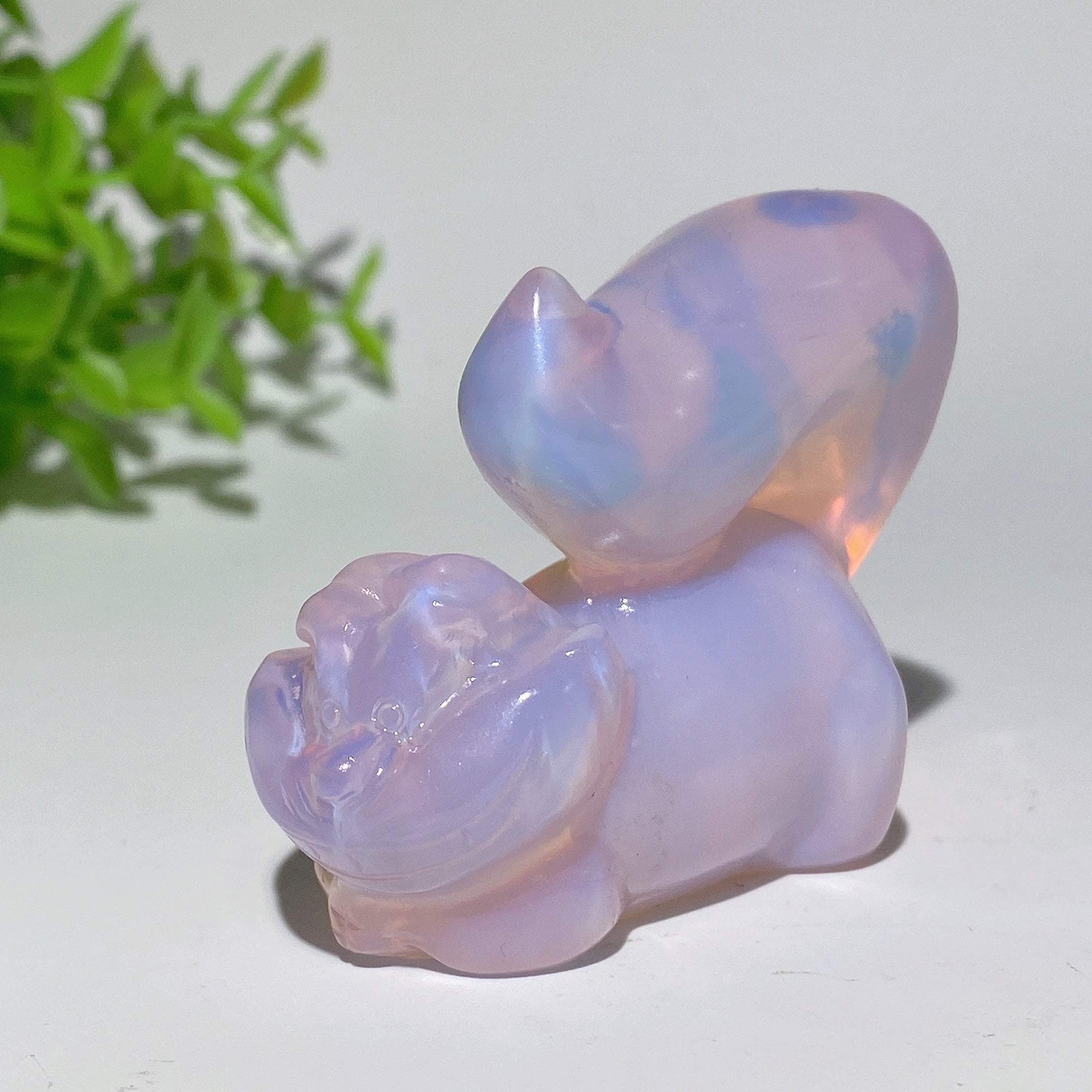 2.3-3.0in Pink Opalite Crystal Figurines Collection