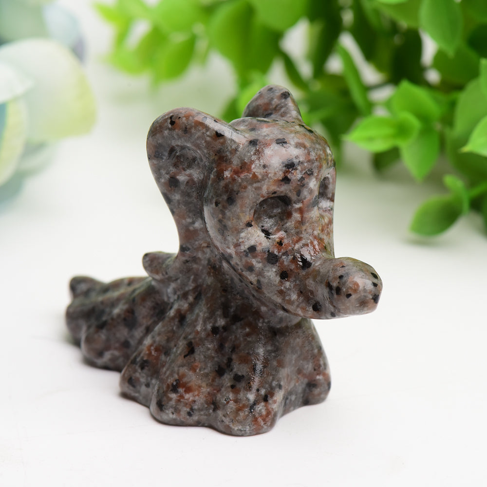 2.3-3.8 inch Yooperlite Zero Dog Crystal Carving