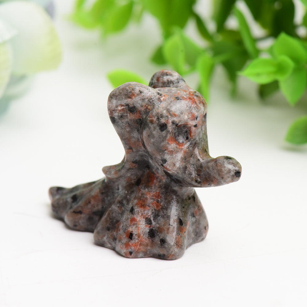 2.3-3.8 inch Yooperlite Zero Dog Crystal Carving