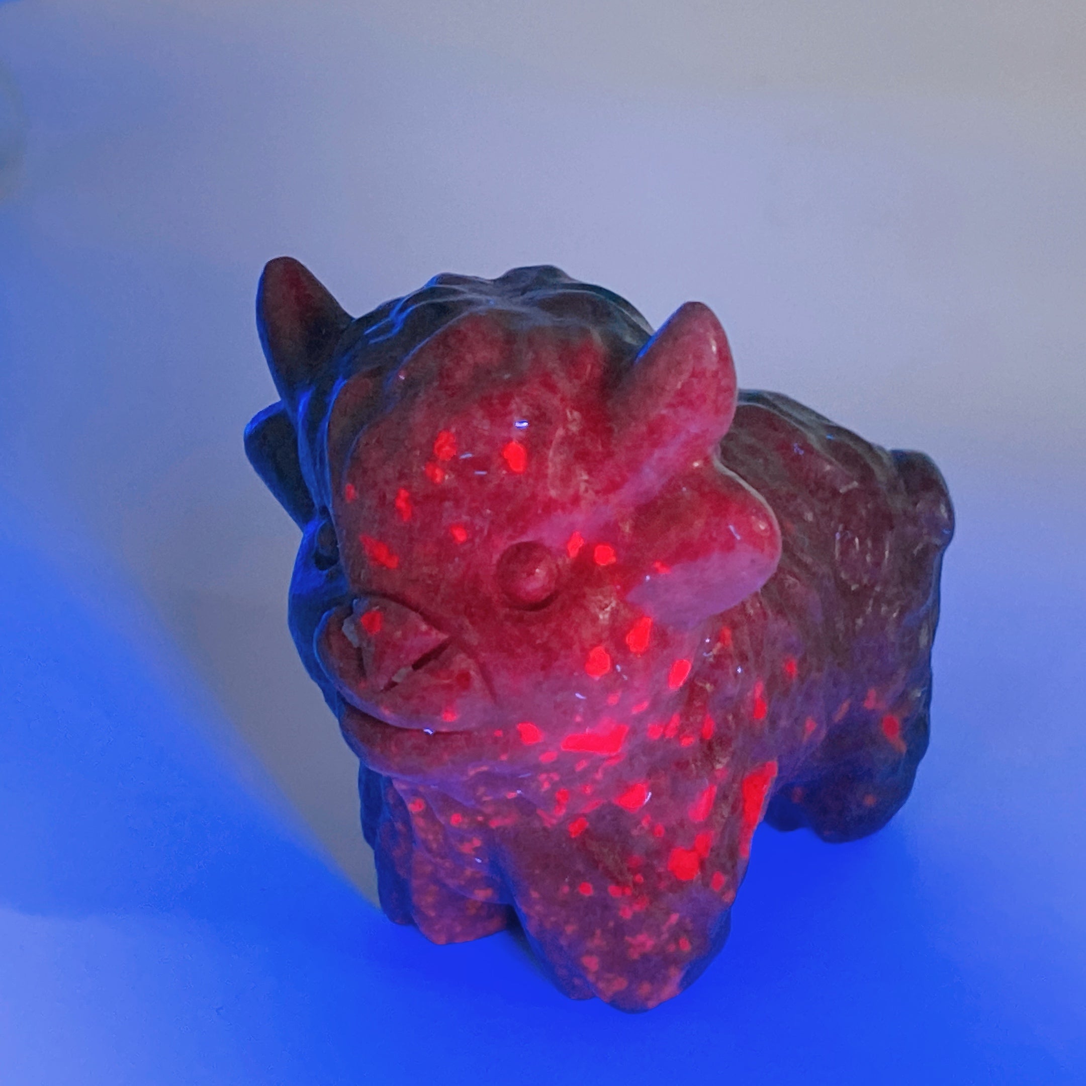 2.3" Hand Carved Crystal Cattle Figurine Healing Totem