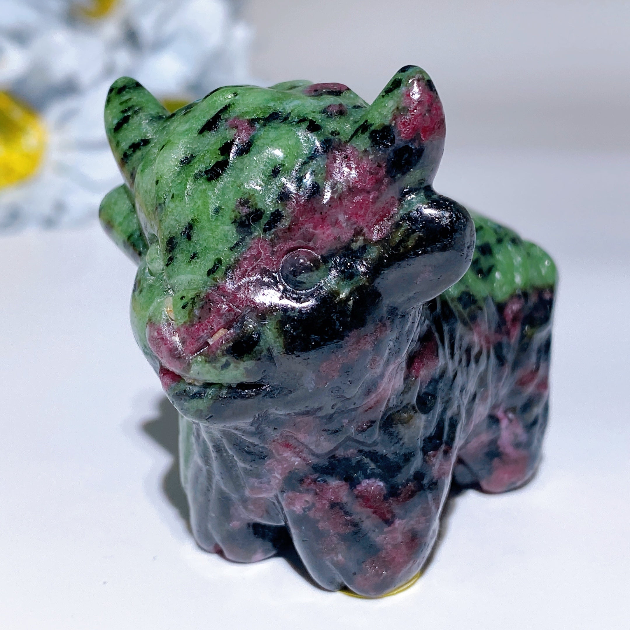 2.3" Hand Carved Crystal Cattle Figurine Healing Totem