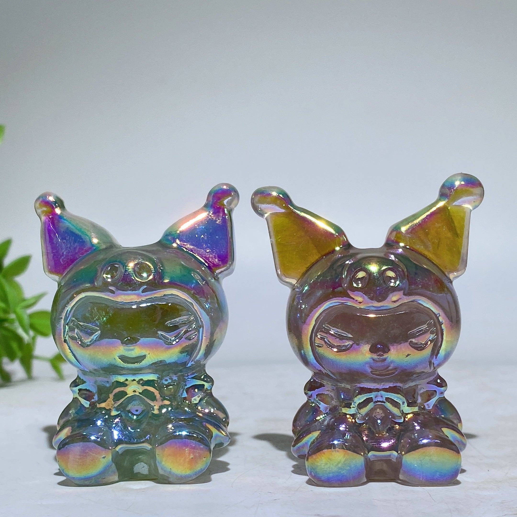 2.3 inch Aura Crystal Healing Figurine Carving