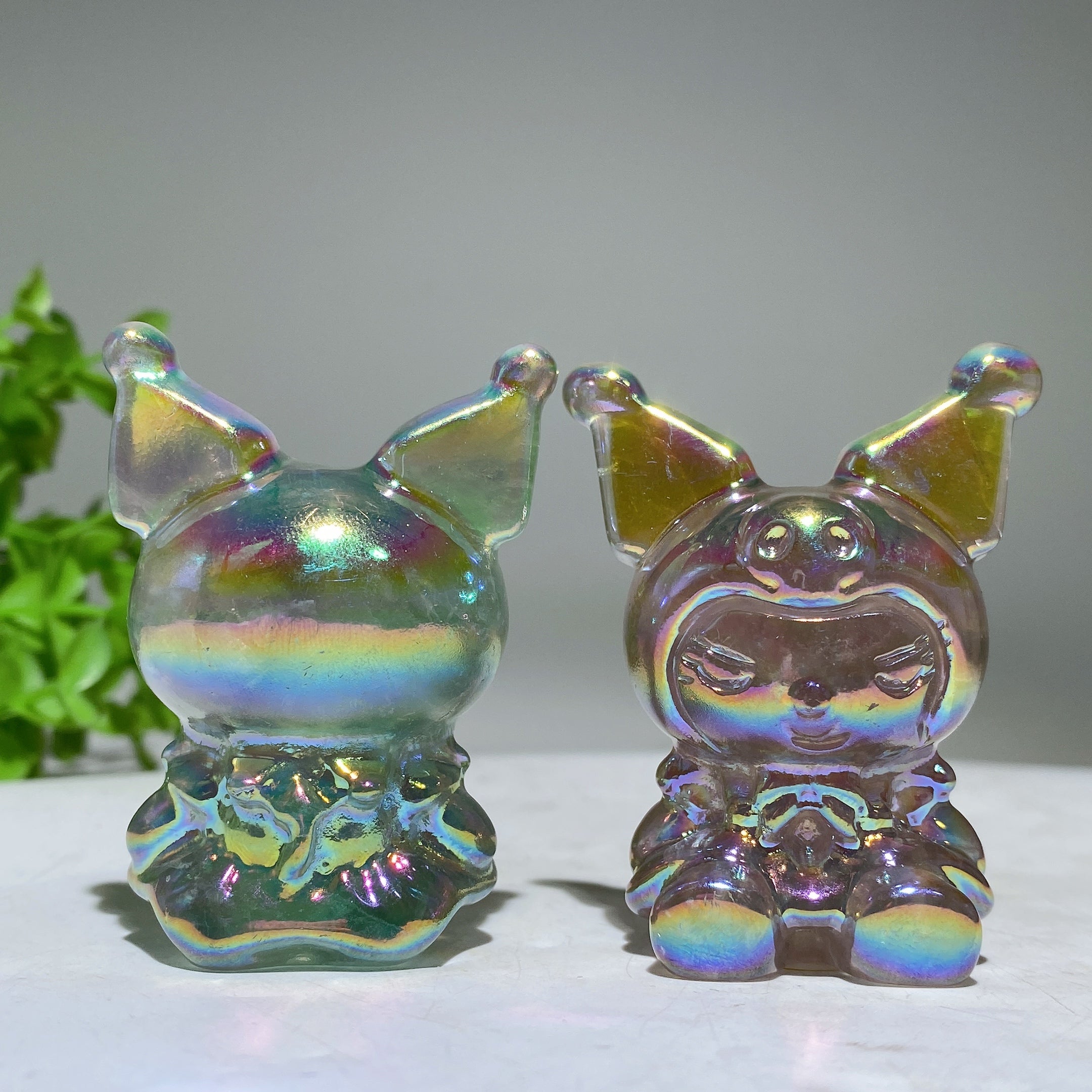 2.3 inch Aura Crystal Healing Figurine Carving