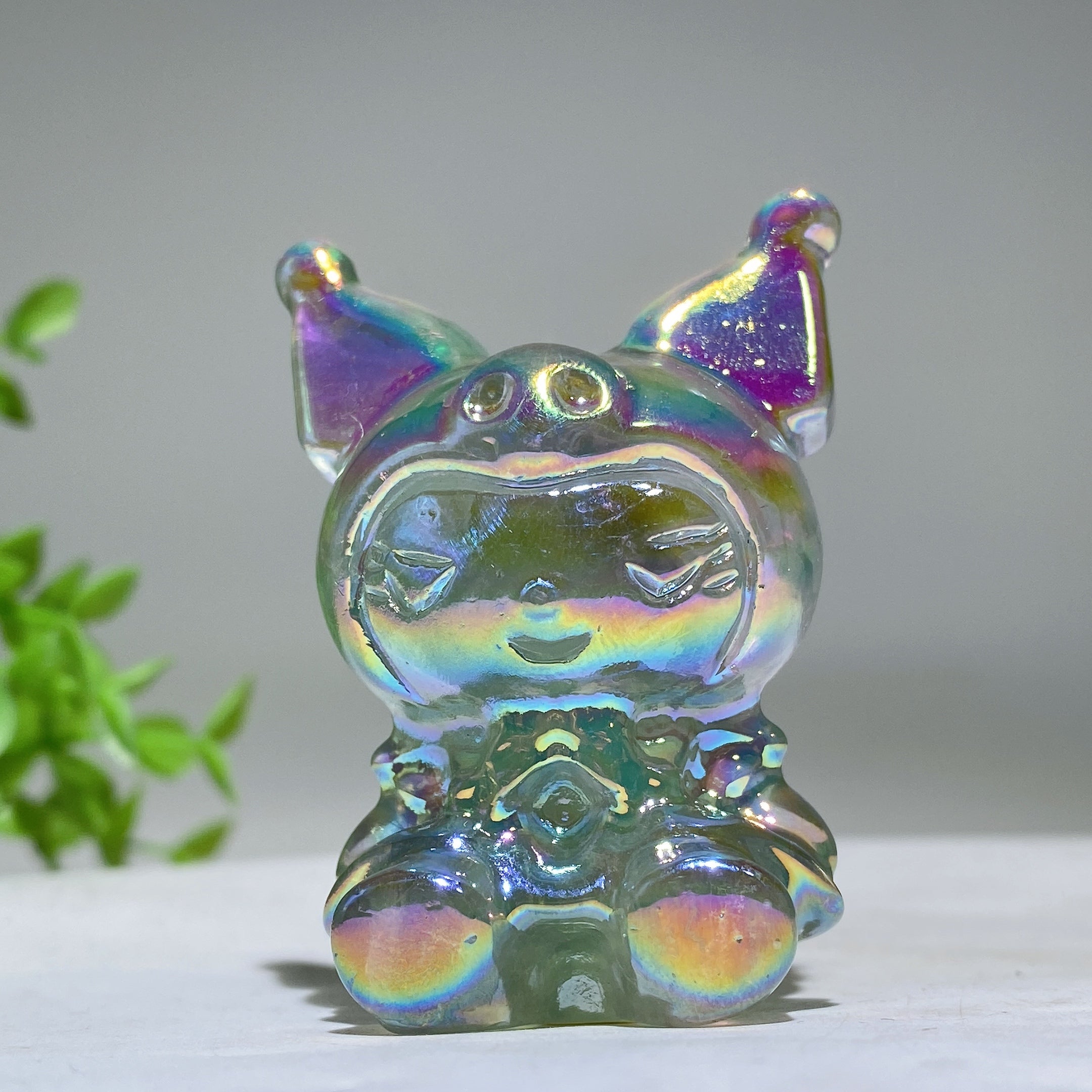 2.3 inch Aura Crystal Healing Figurine Carving