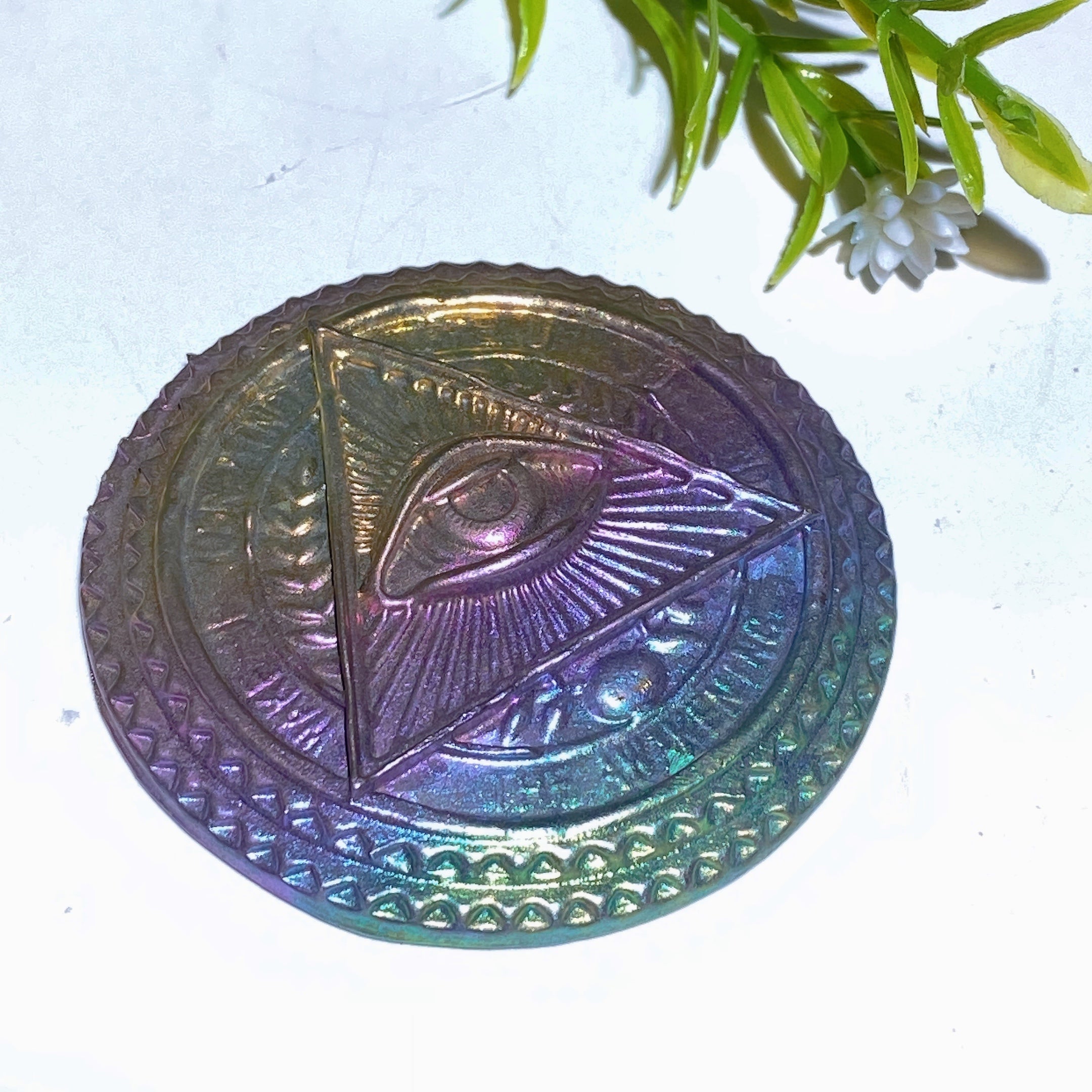 2.3-inch Bismuth Heru's Eye Crystal Healing Slab