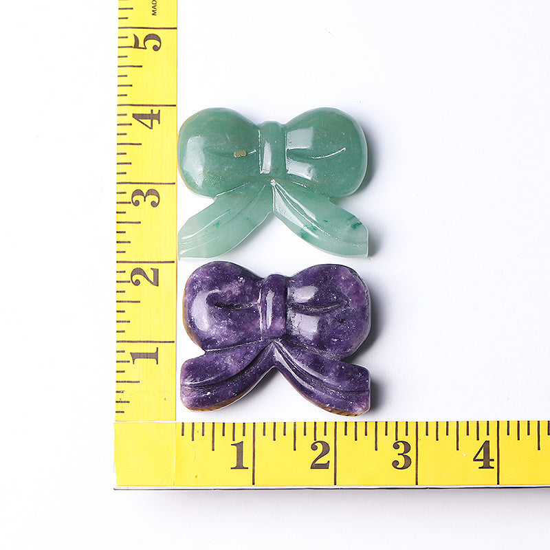 2.3 inch Bow-knot Crystal Figurines for Christmas Gifts