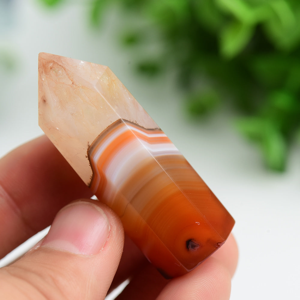 2-3 Inch Carnelian Point Crystal for Healing & Energy