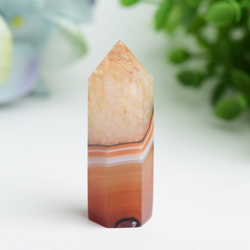 2-3 Inch Carnelian Point Crystal for Healing & Energy