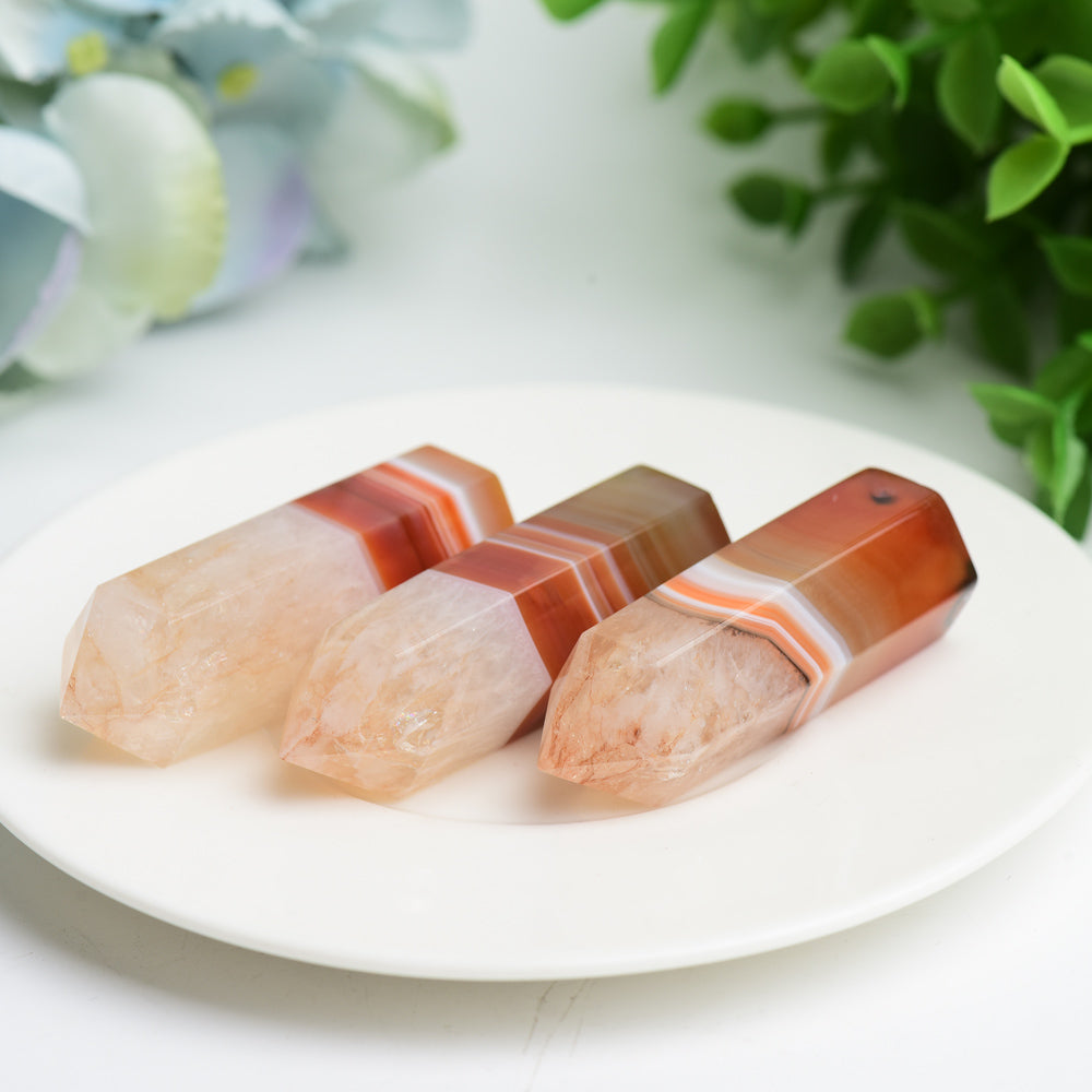 2-3 Inch Carnelian Point Crystal for Healing & Energy