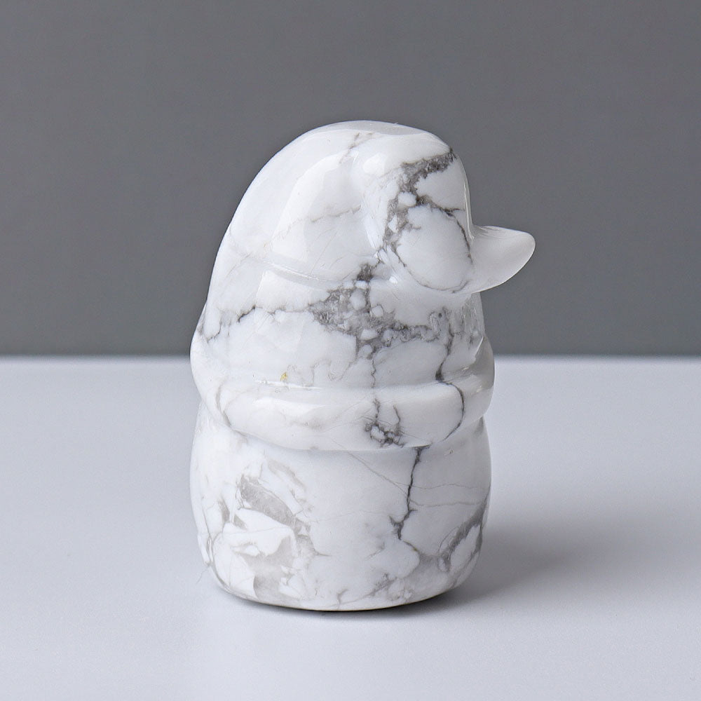 2.3 inch Howlite Crystal Gnome Figurine Carving