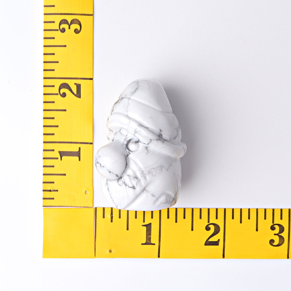 2.3 inch Howlite Crystal Gnome Figurine Carving