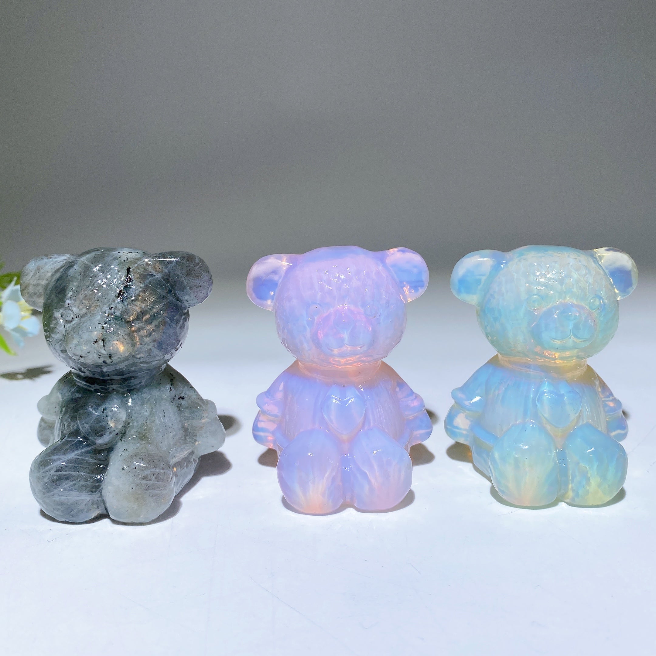 2.3 inch Mixed Crystal Bear Figurines for Healing