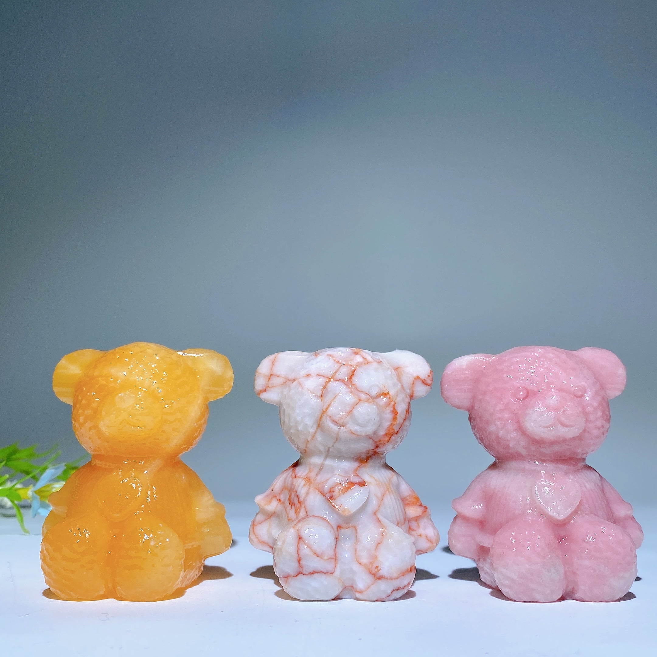 2.3 inch Mixed Crystal Bear Figurines for Healing