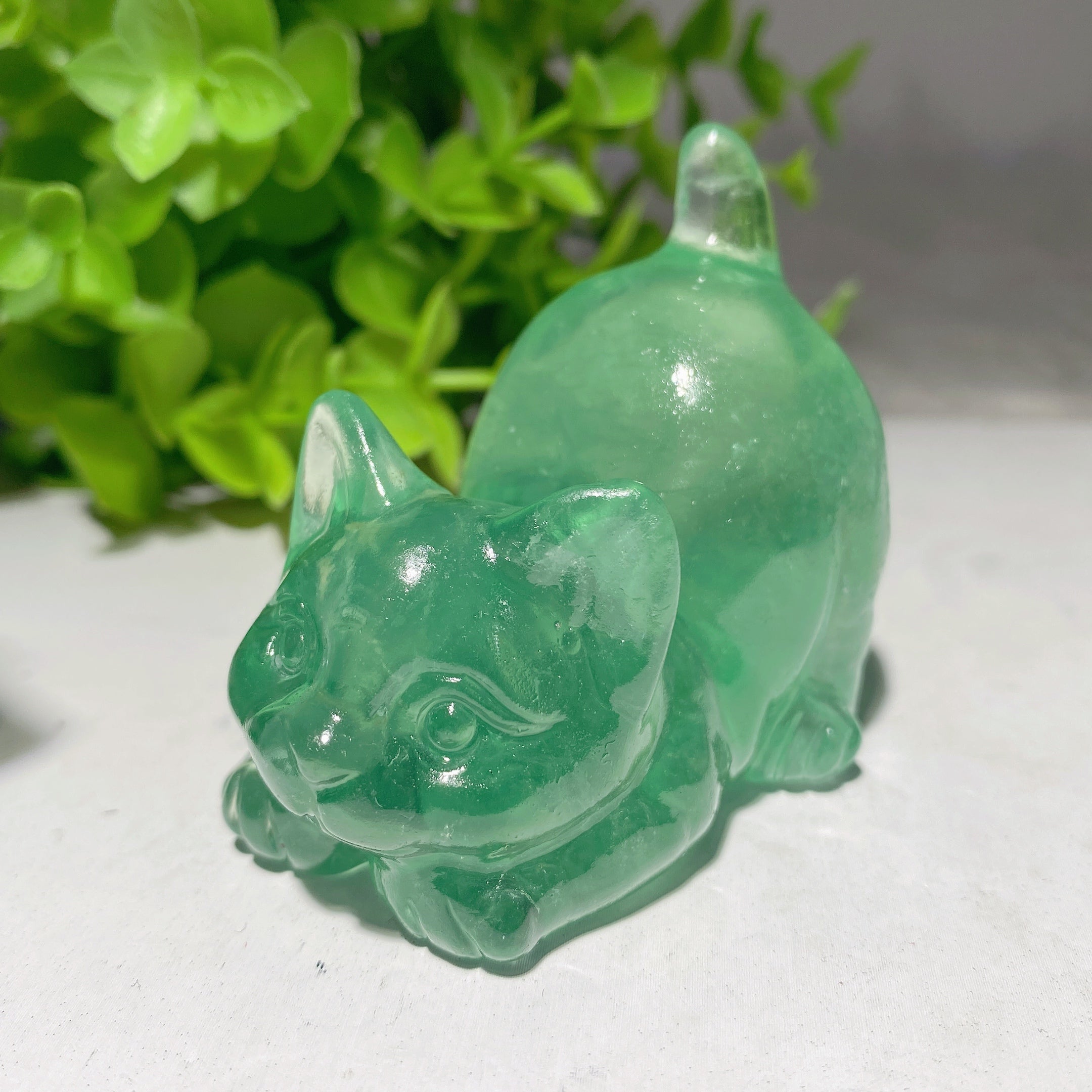 2.3 inch Mixed Crystal Cat Figurines for Healing & Decor