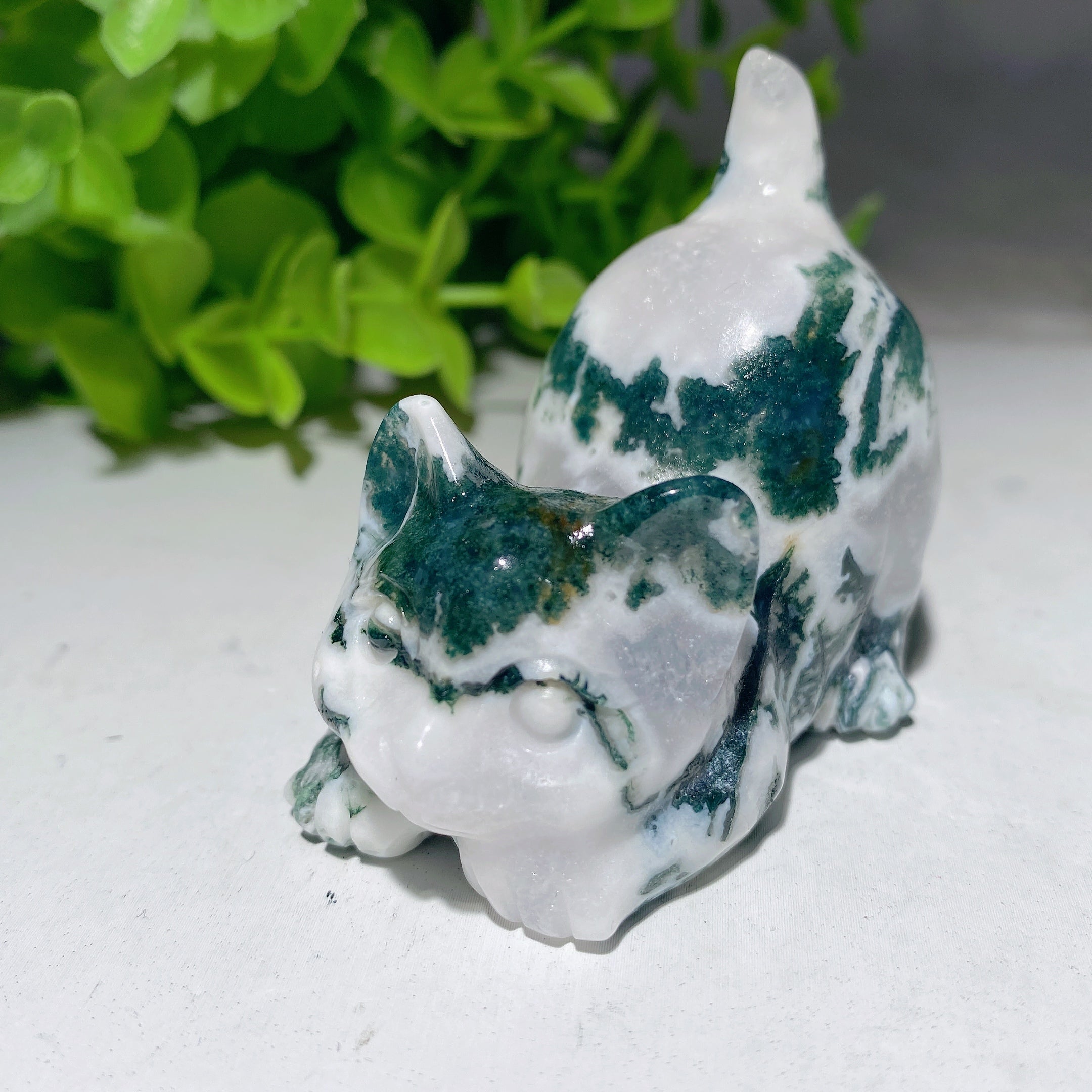 2.3 inch Mixed Crystal Cat Figurines for Healing & Decor