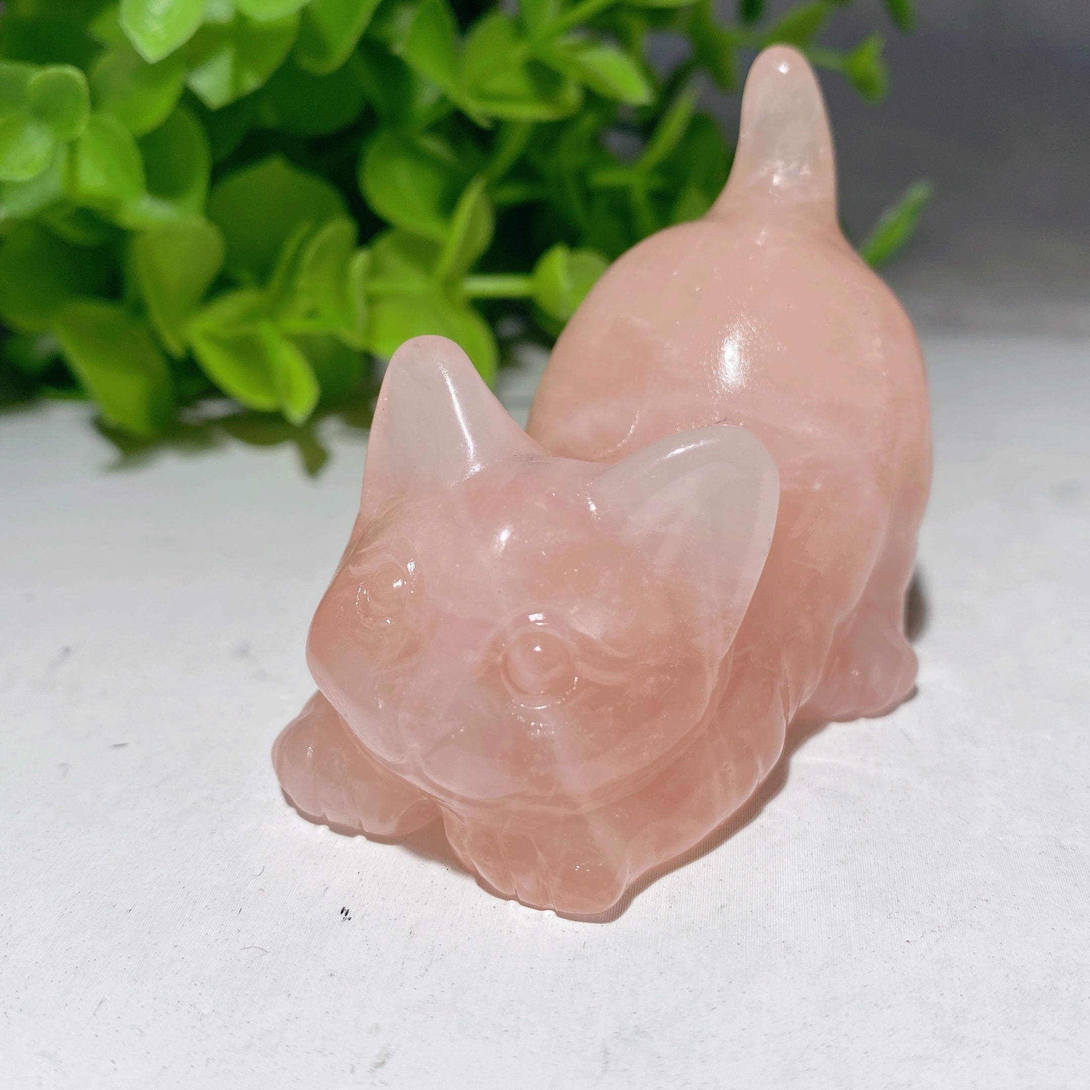 2.3 inch Mixed Crystal Cat Figurines for Healing & Decor