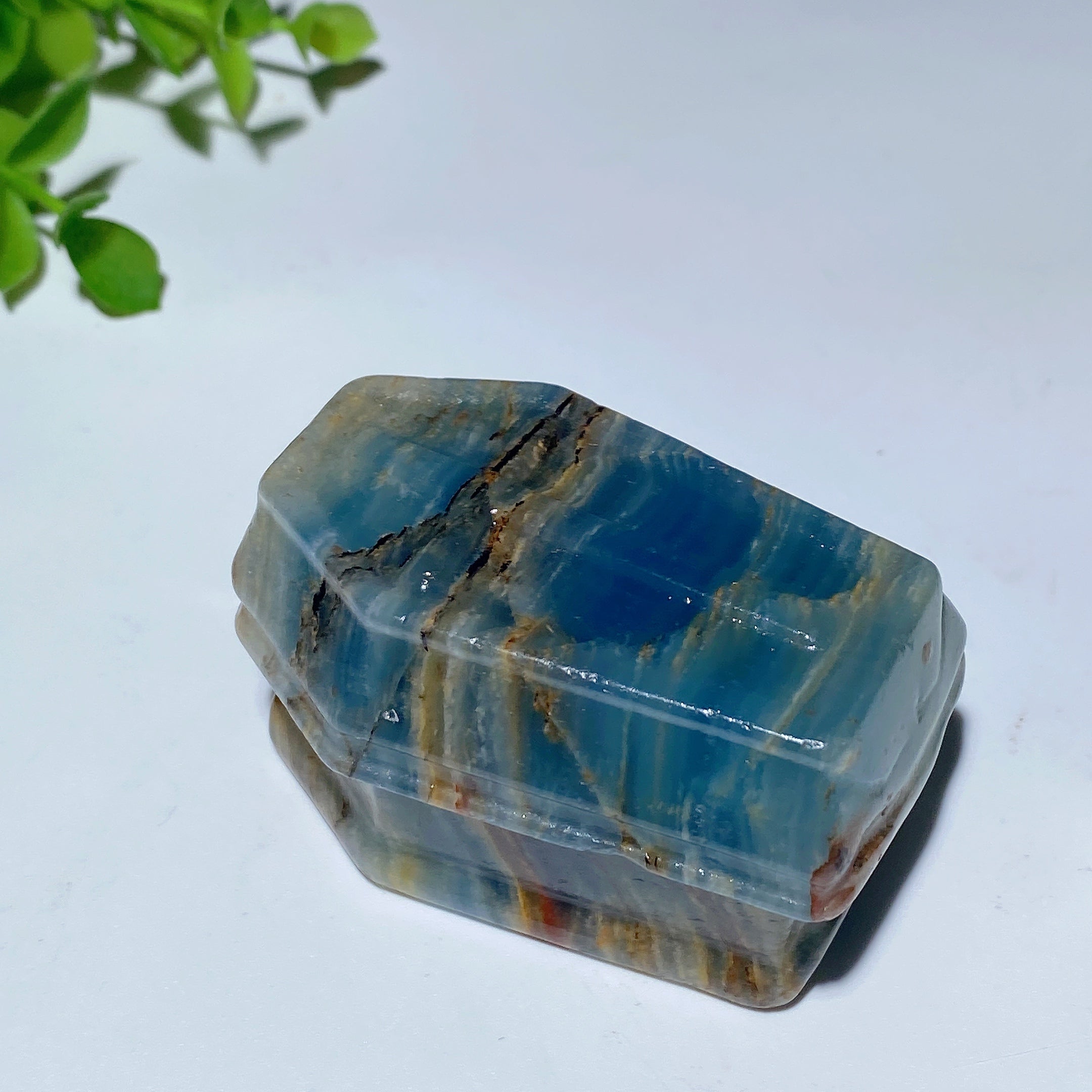 2.3-inch Mixed Crystal Coffin Carvings for Healing & Energy