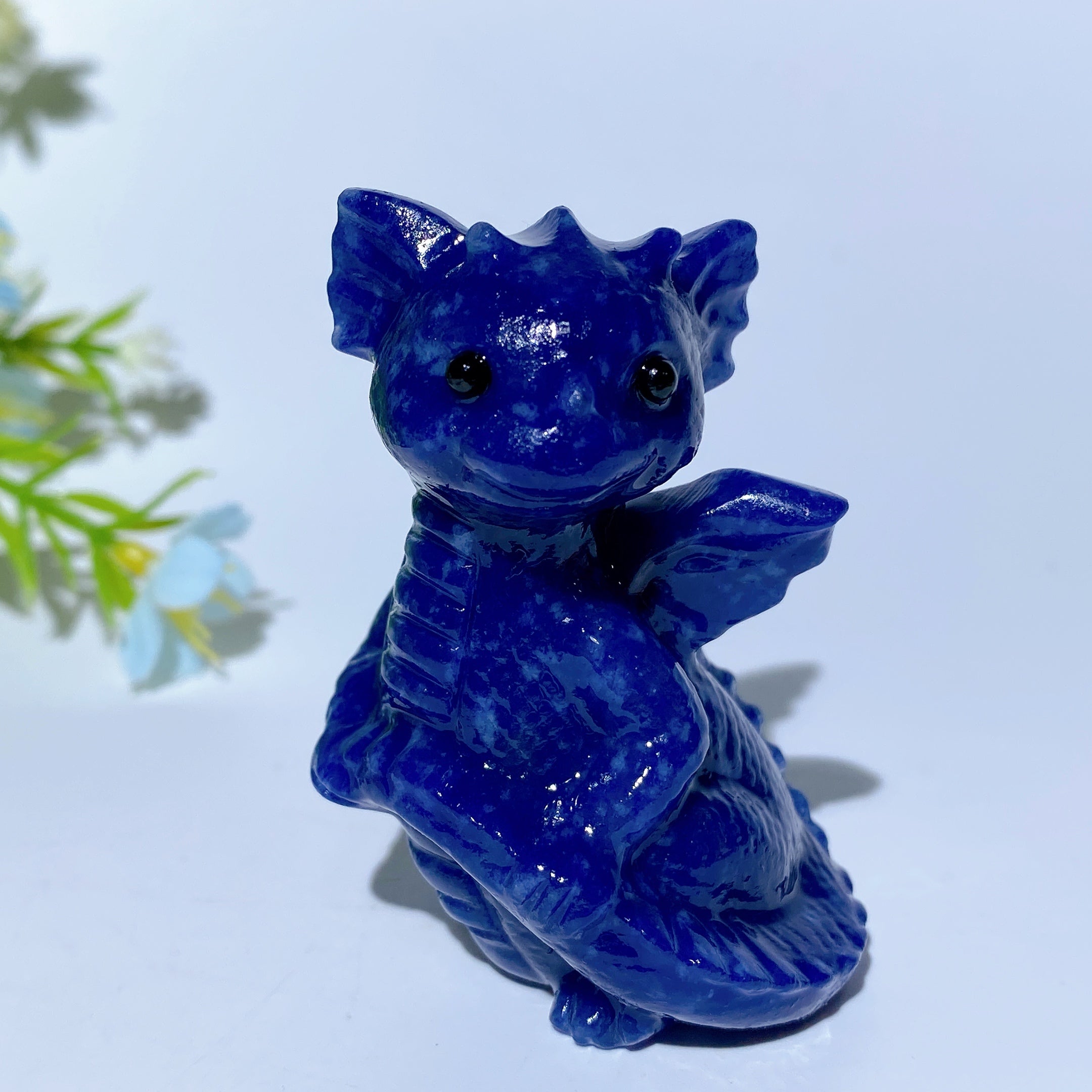 2.3 Inch Mixed Crystal Dragon Figurines for Healing Energy
