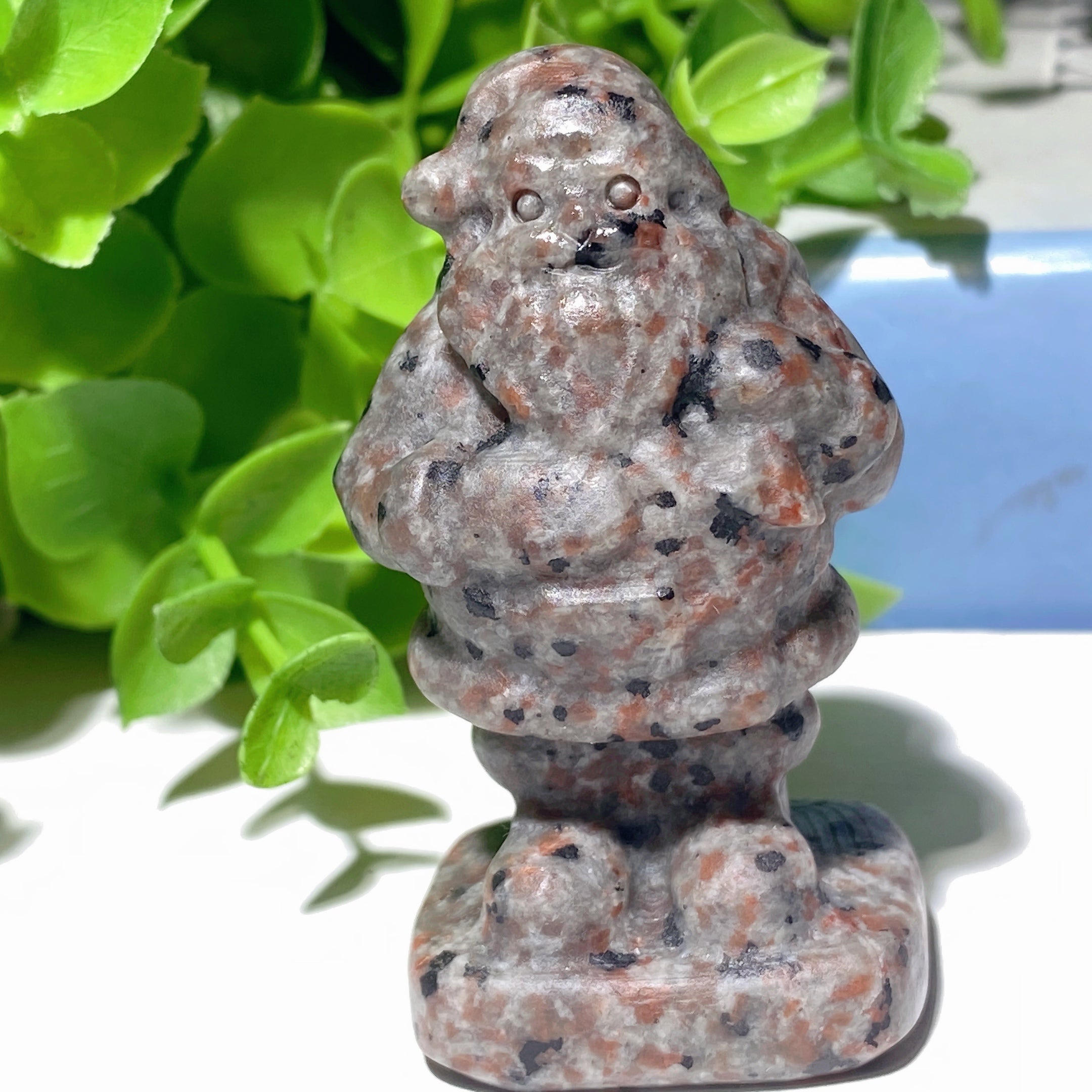 2.3 inch Mixed Crystal Santa Claus Figurines for Healing