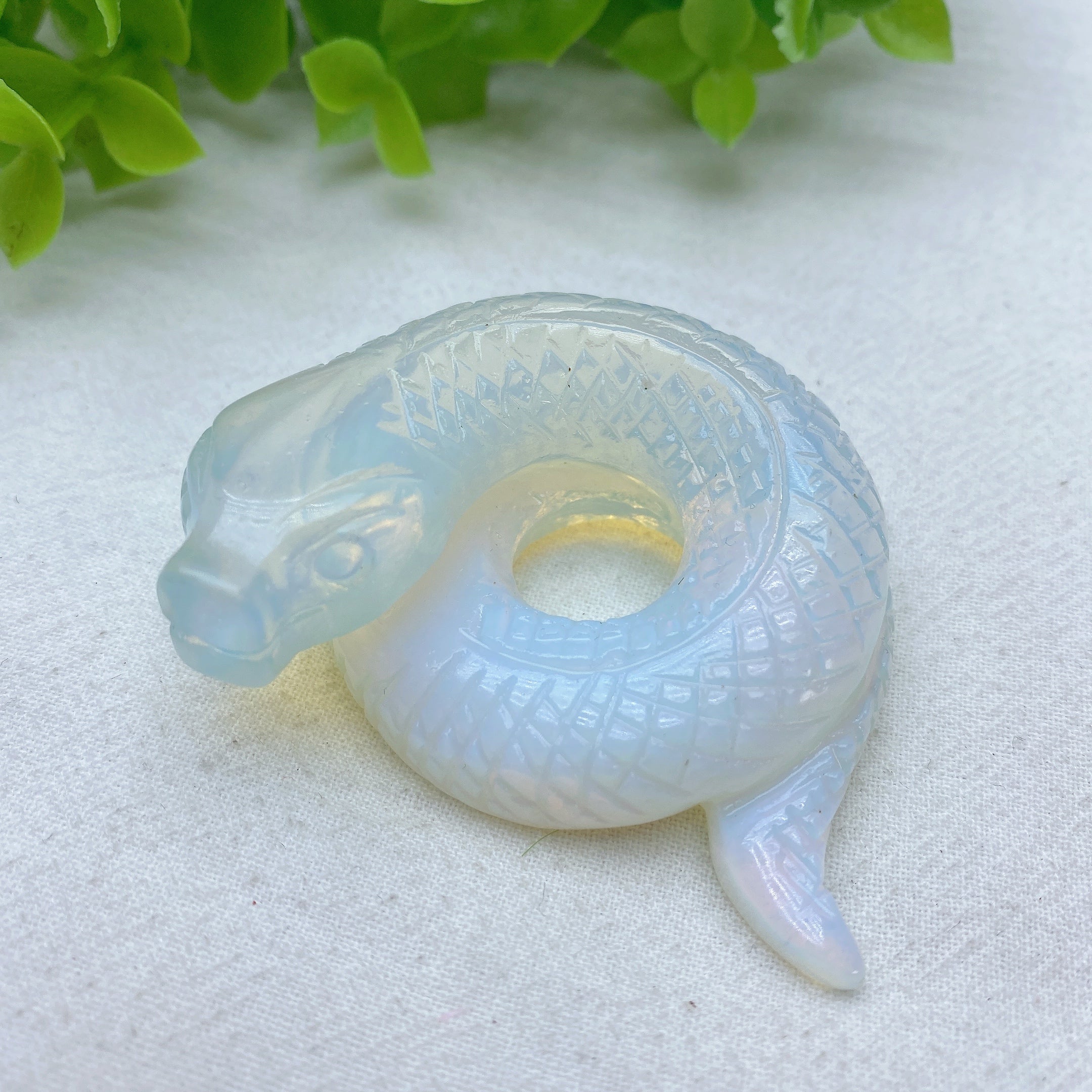 2.3 Inch Mixed Crystal Snake Animal Figurine Healing