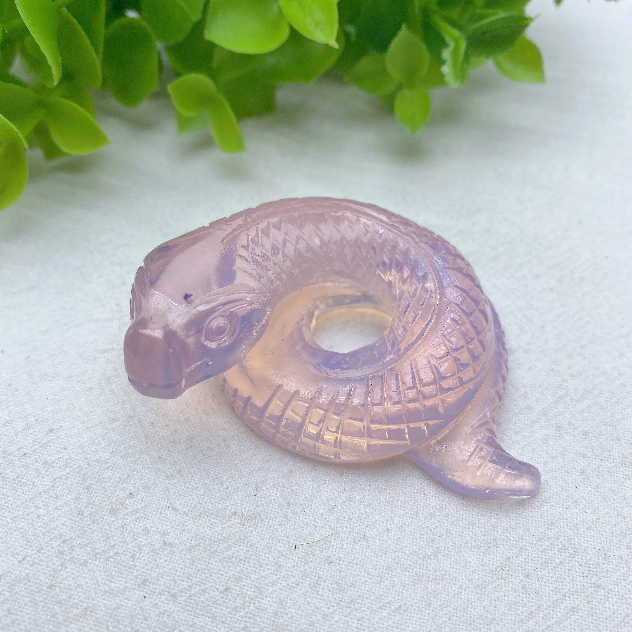 2.3 Inch Mixed Crystal Snake Animal Figurine Healing
