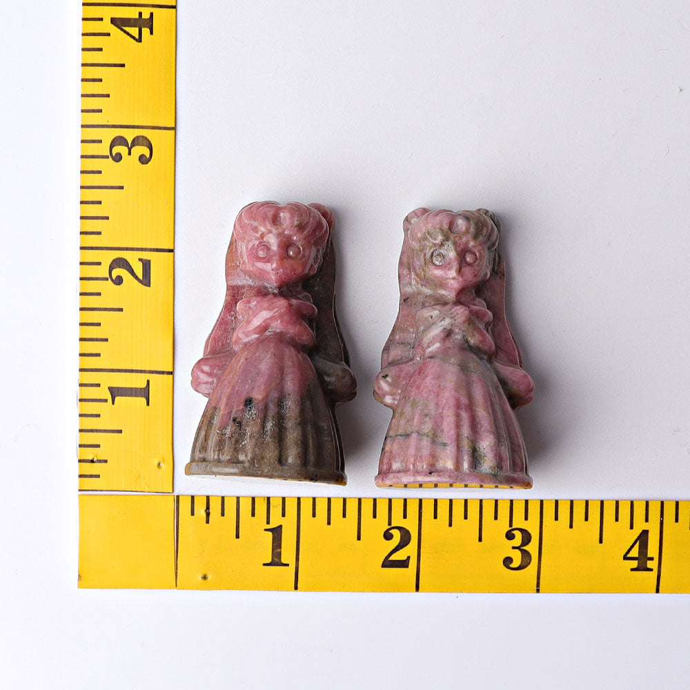 2.3-Inch Rhodonite Princess Serenity Crystal Figurine