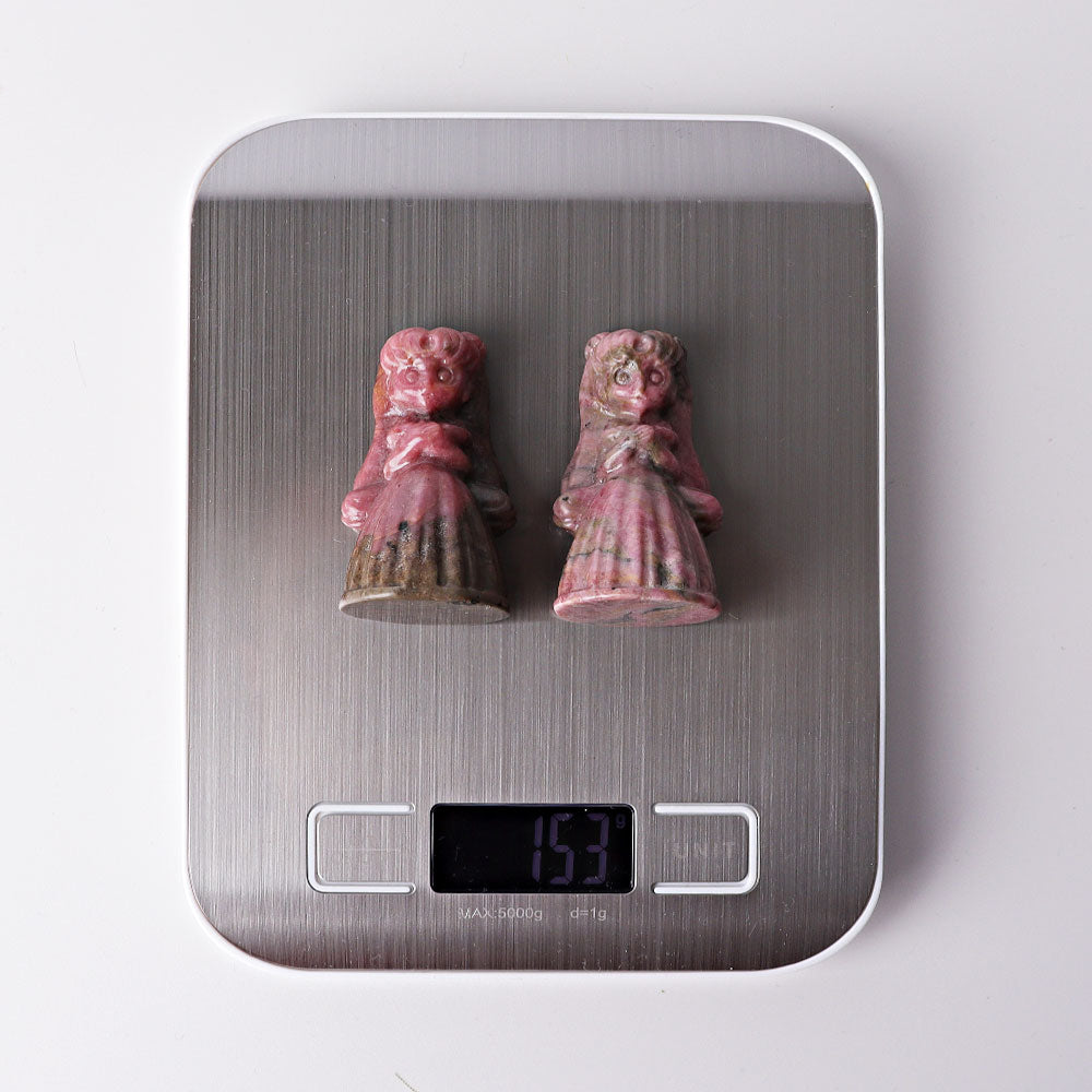 2.3-Inch Rhodonite Princess Serenity Crystal Figurine