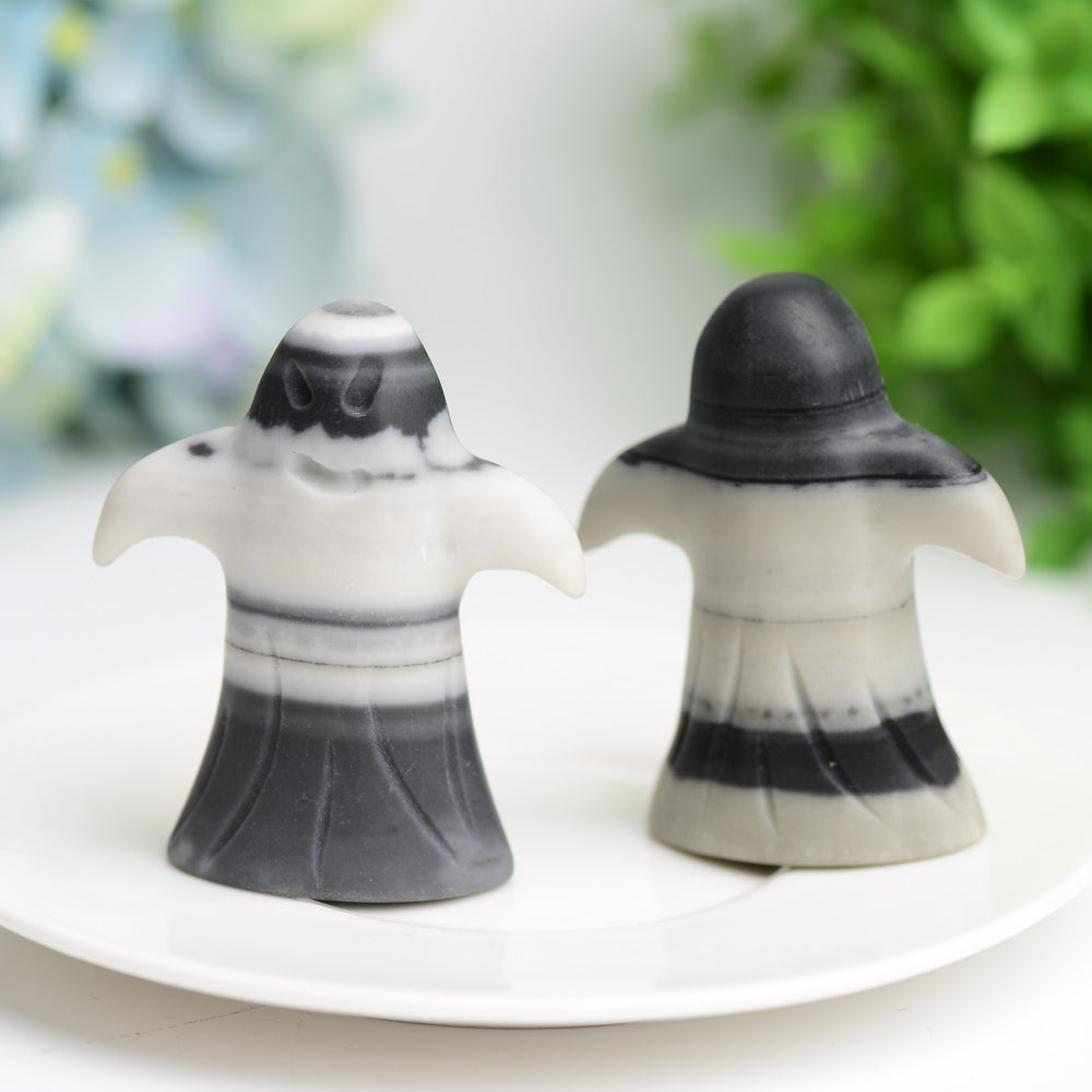 2.3-Inch Taiji Ghost Crystal Figurine for Halloween Decor