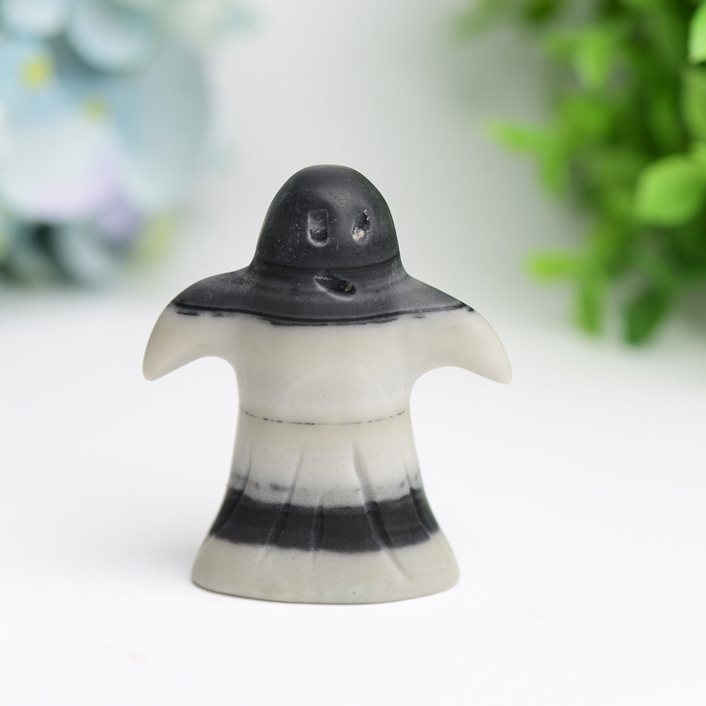 2.3-Inch Taiji Ghost Crystal Figurine for Halloween Decor