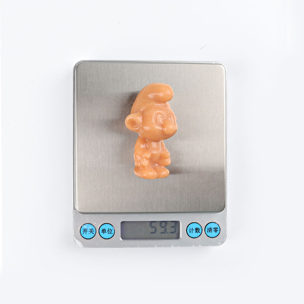 2.3-inch Yellow Jade Crystal Figurine Carving