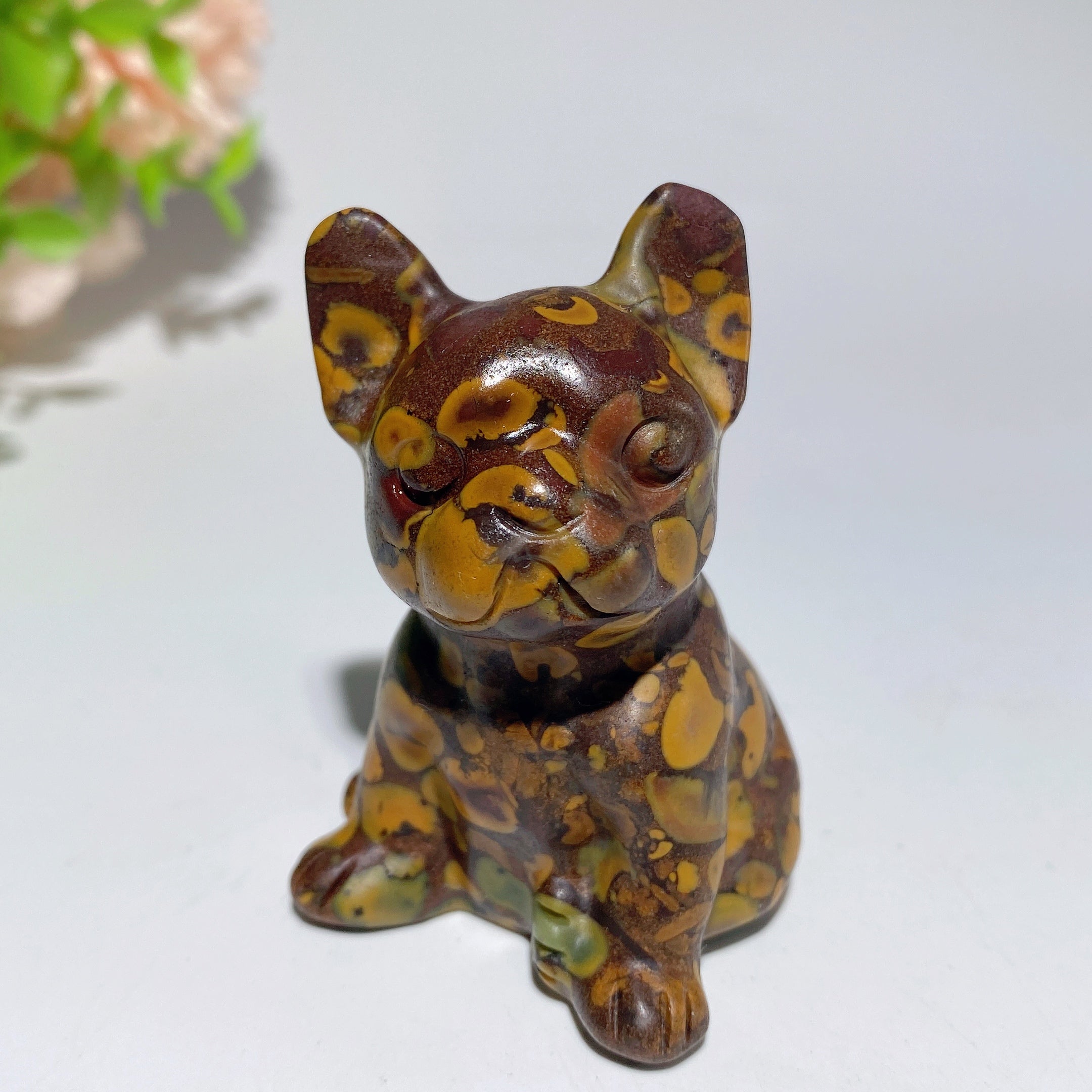 2.3" Mixed Crystal Dog Figurines for Healing Display