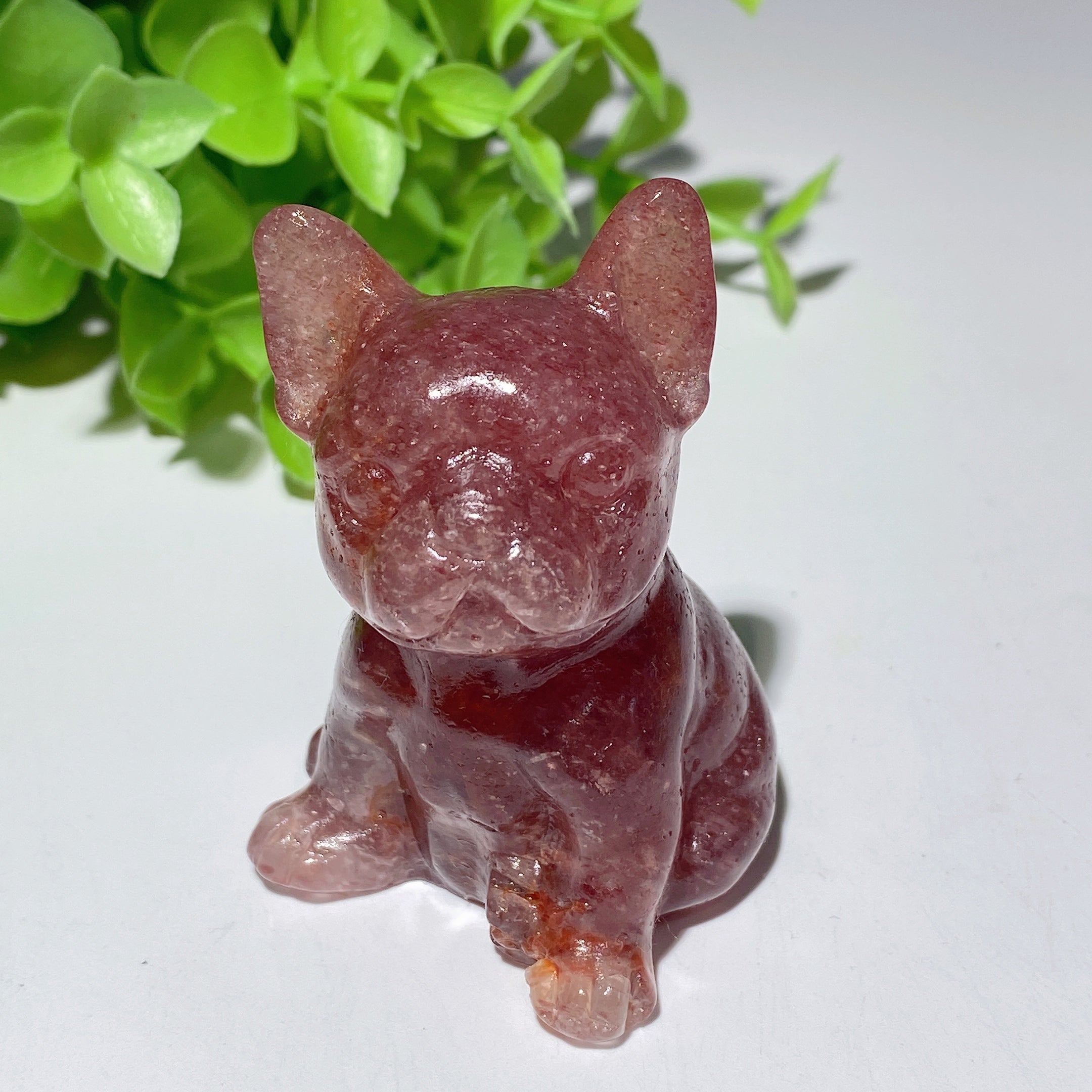 2.3" Mixed Crystal Dog Figurines for Healing Display