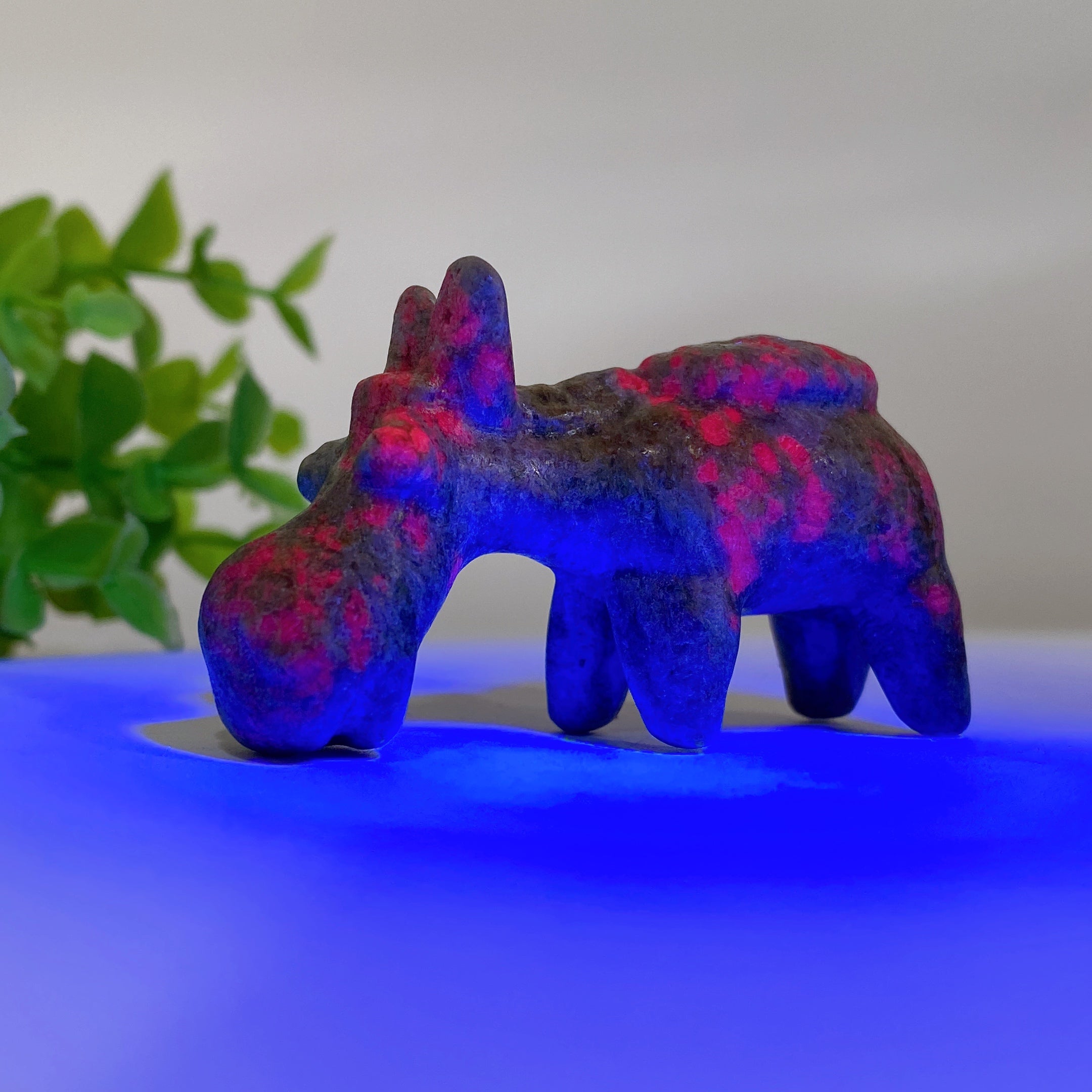 2.3" Mixed Crystal Donkey Carving Figurines for Healing