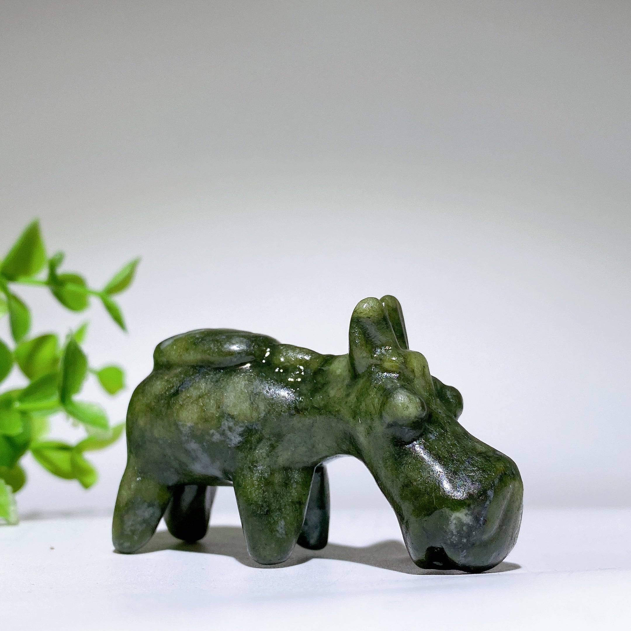 2.3" Mixed Crystal Donkey Carving Figurines for Healing